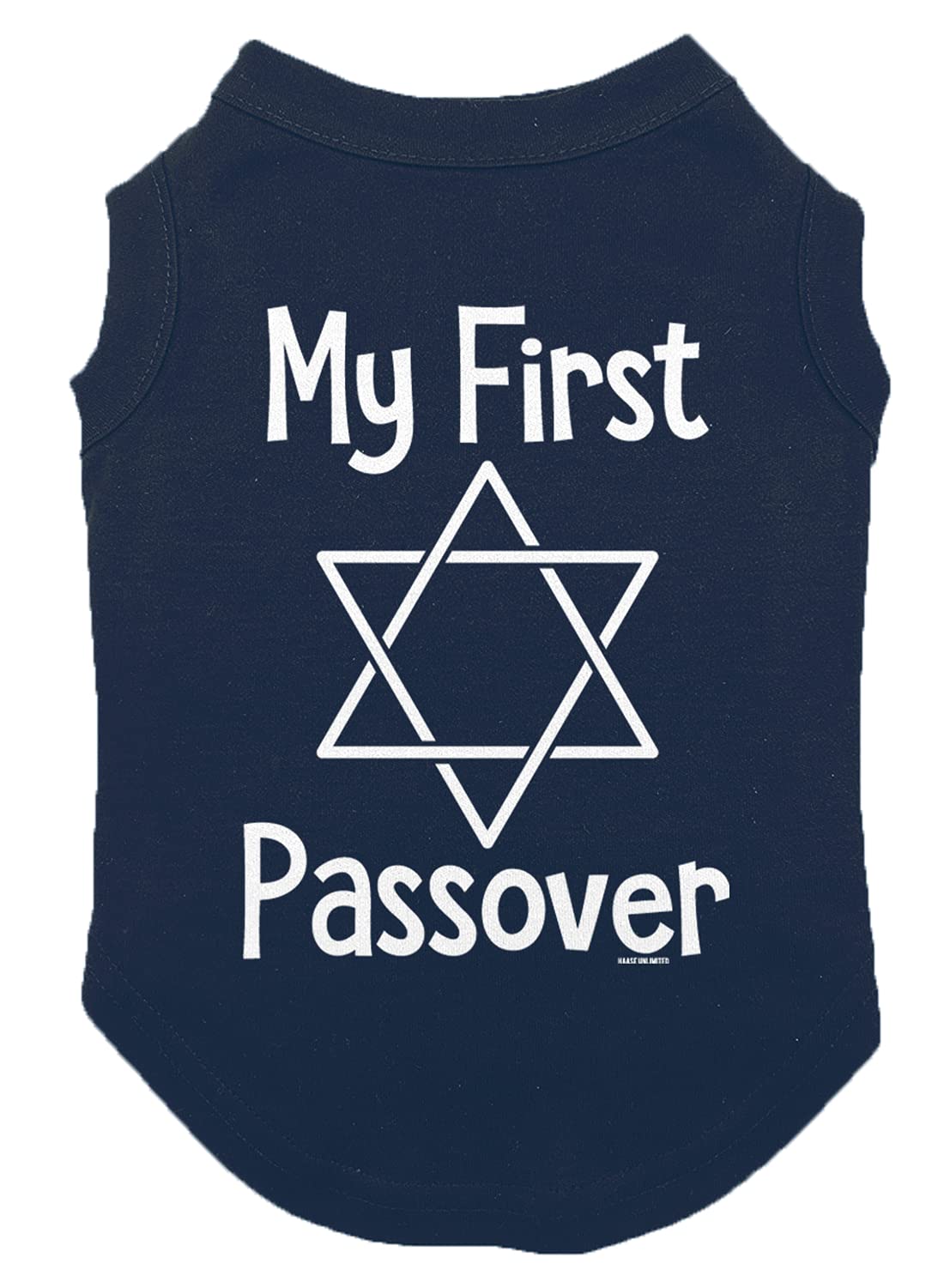 My First Passover - Dog Shirt (Navy, X-Small)