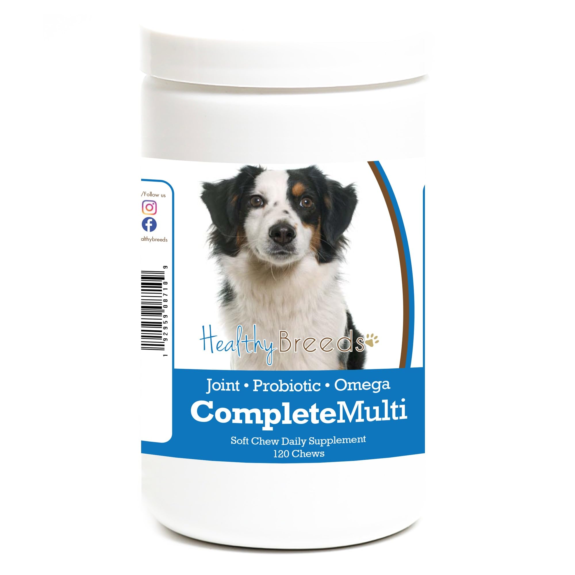 Healthy Breeds Miniature American Shepherd All in One Multivitamin Soft Chew 120 Count