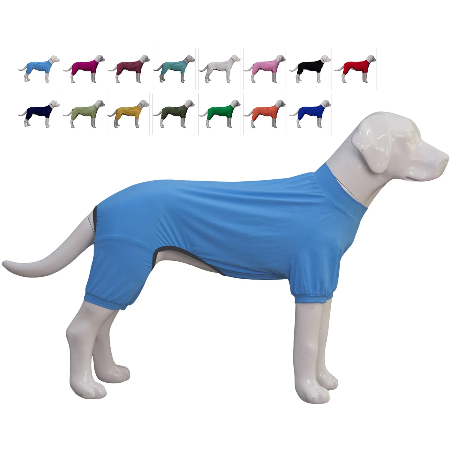 Lovelonglong Dog Jumpsuit With Uv Protection And Quick-Dry Fabric For Spring Summer Pet Pajamas Sea Blue Xs