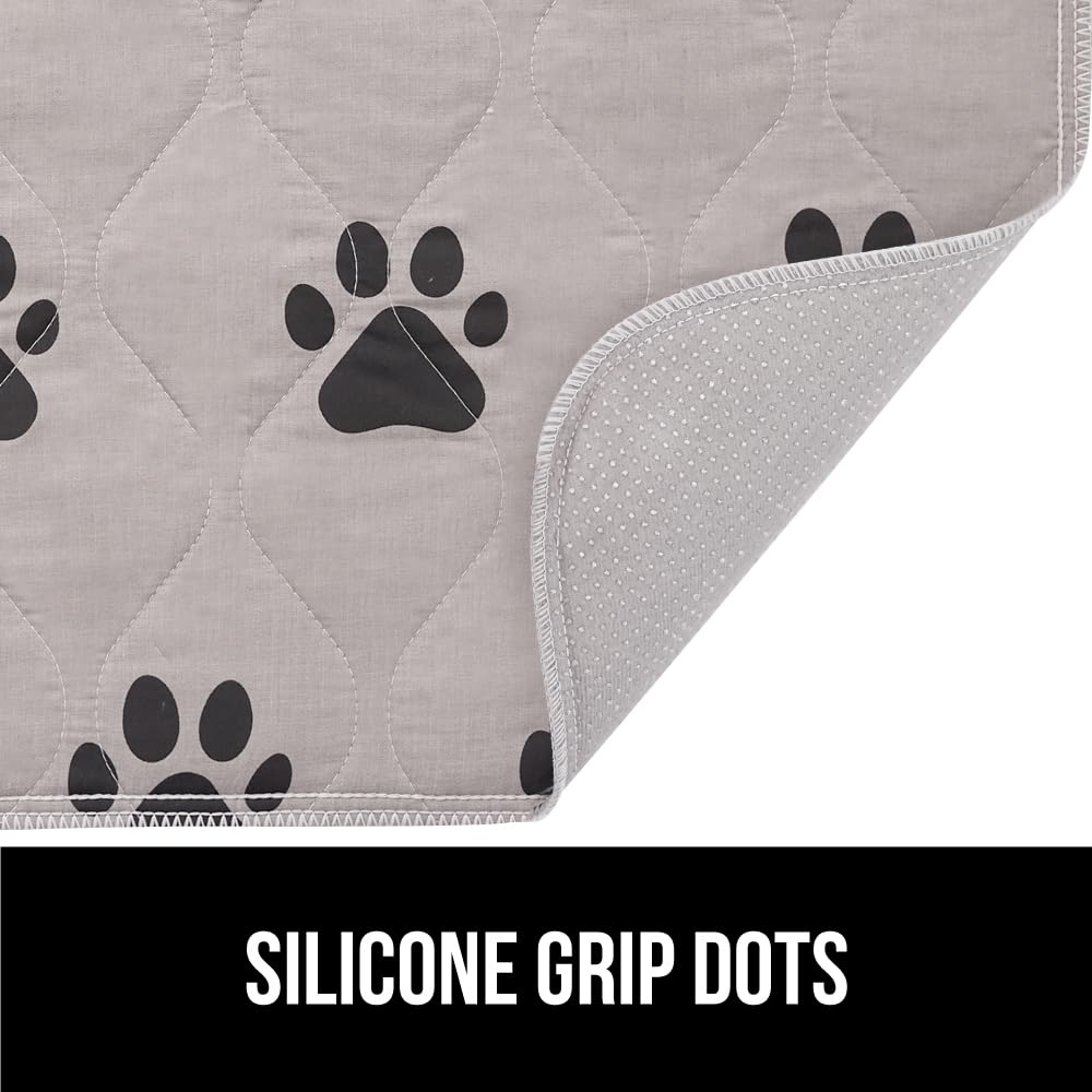 Gorilla Grip Washable Puppy Pads, Slip Resistant Dog Crate Mat, Waterproof Cloth Pee Pad For Training Puppies In Playpen, Reusab