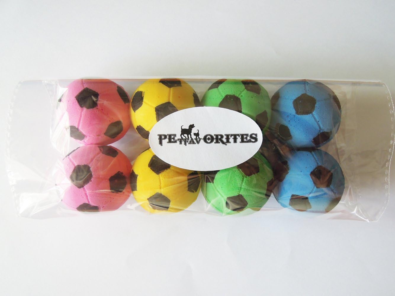 Petfavorites Foam Soccer Balls Cat Toys - Pack Of 8