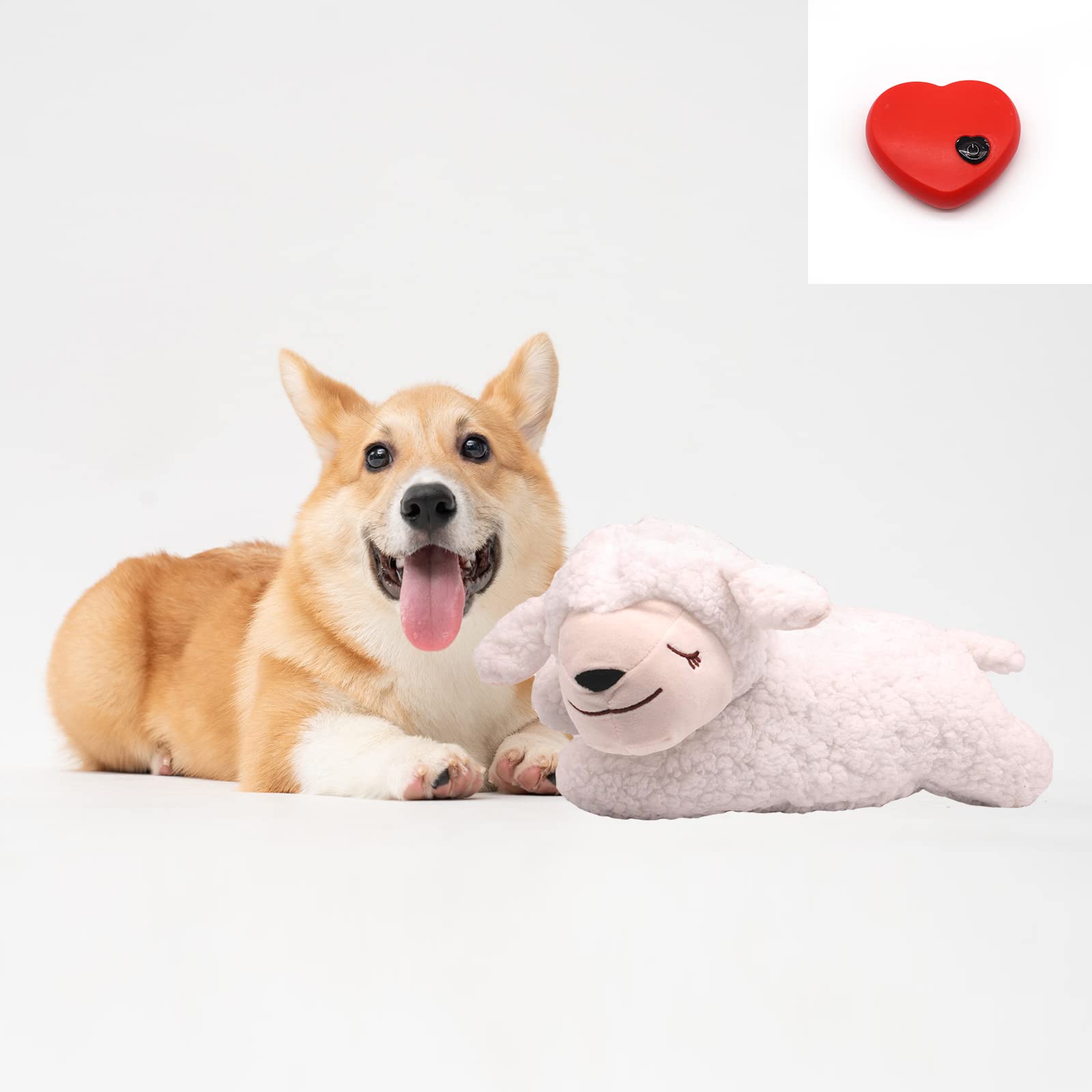 Heartbeat Puppy for Dogs,Heartbeat Dog Toy Anxiety Relief for Puppy Heartbeat Toy Sleep Aid,Stuffed Animal Toys with Heartbeat f