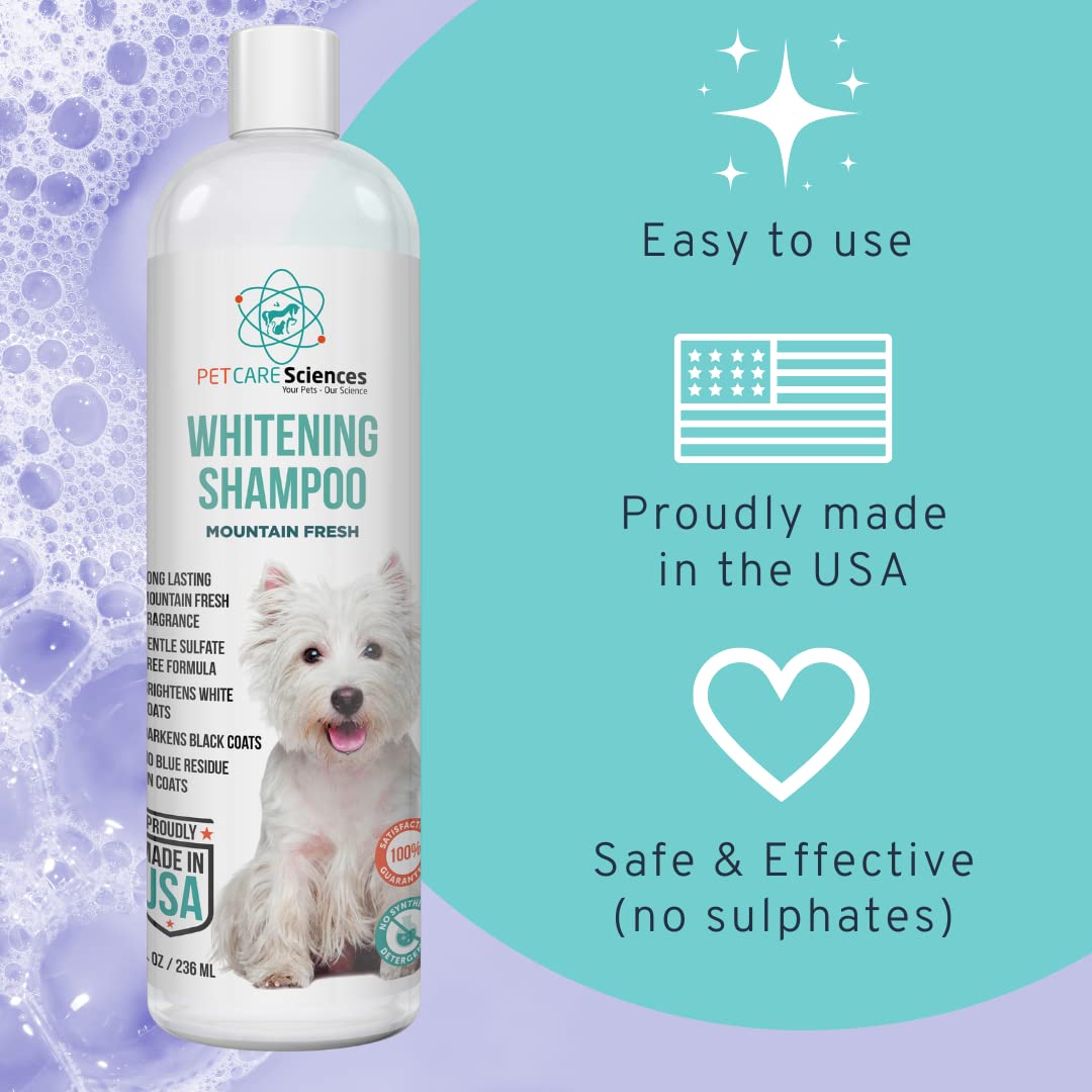 1 Gallon Dog Whitening Shampoo - (Mountain Fresh Scent) Groomers Choice - Made in The USA