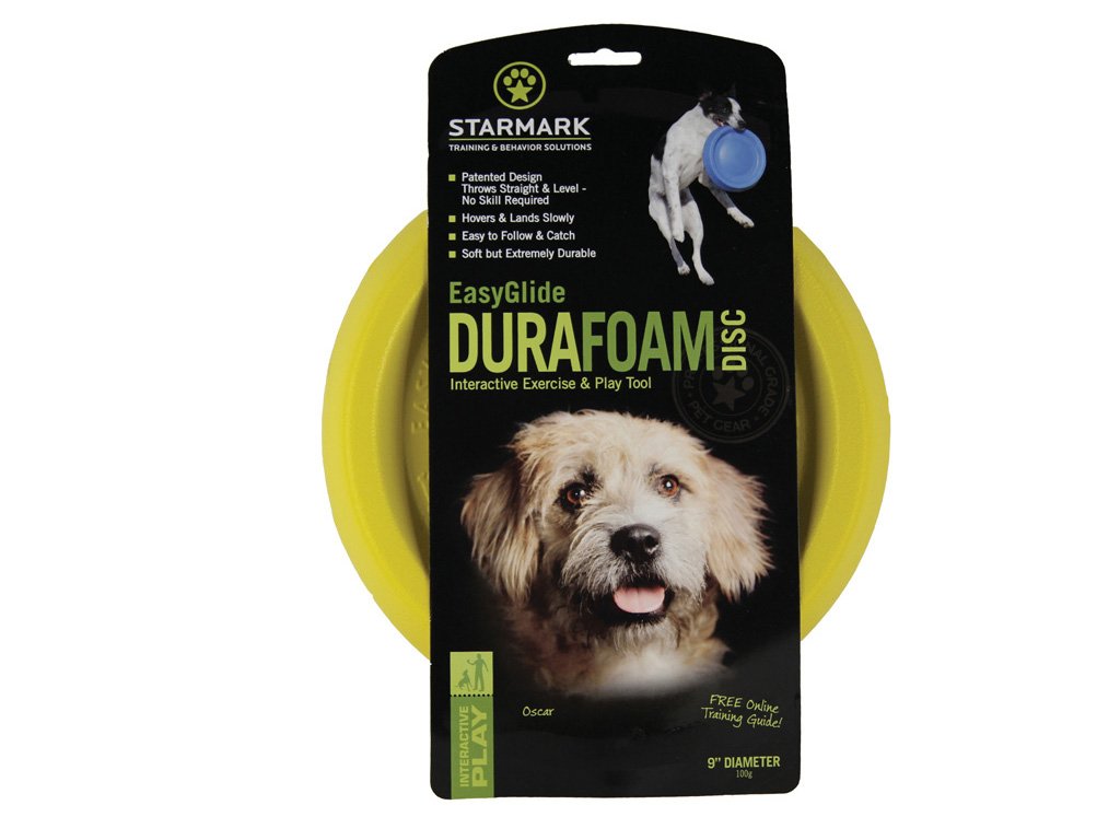 Starmark Easy Glide Durafoam Flying Disc Dog Toy, Color Varies 9'