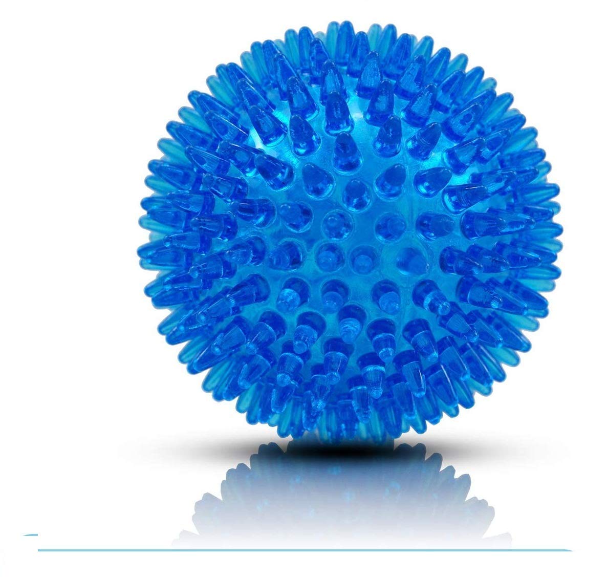 Pet Guard Squeaky Balls for Dogs Puppy Chew Toys Soft Stab Balls Cleaning Teeth Toys Play Balls with High Bounce for Large Mediu