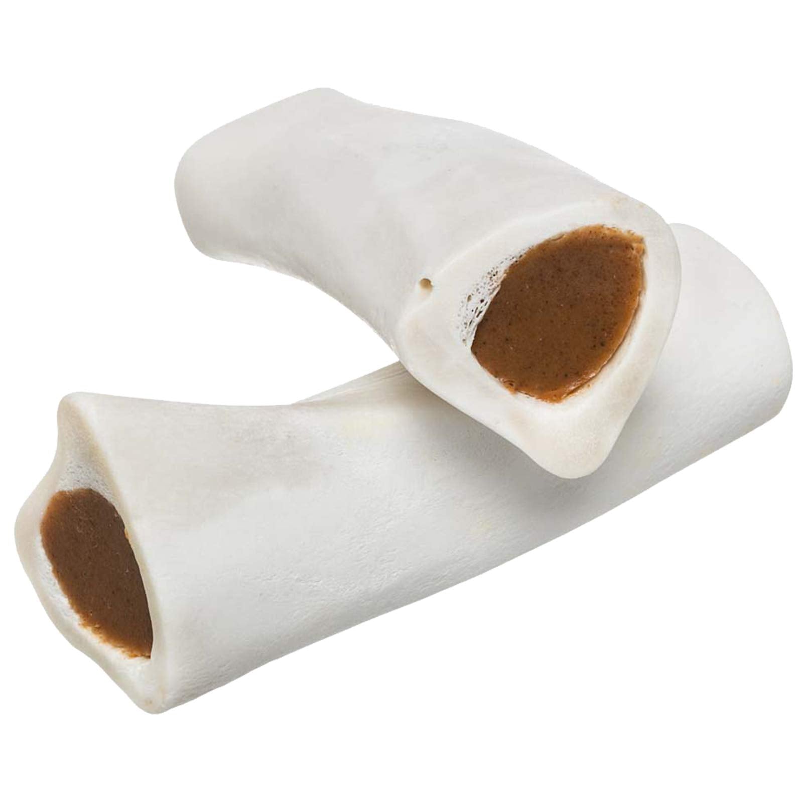 Redbarn Filled Dog Bones  Natural Long-Lasting Dental Treats; Suitable for Aggressive Chewers  Large (6) - 2 Bones (Peanut Butte