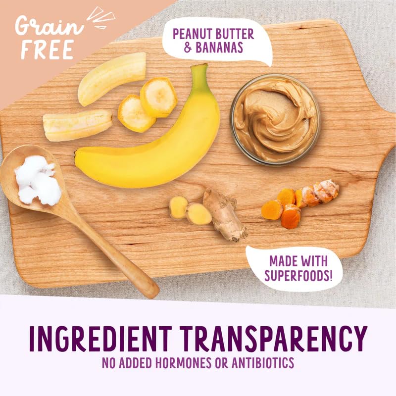 Health Extension Oven Baked Treats - Peanut Butter Recipe with Banana 6oz