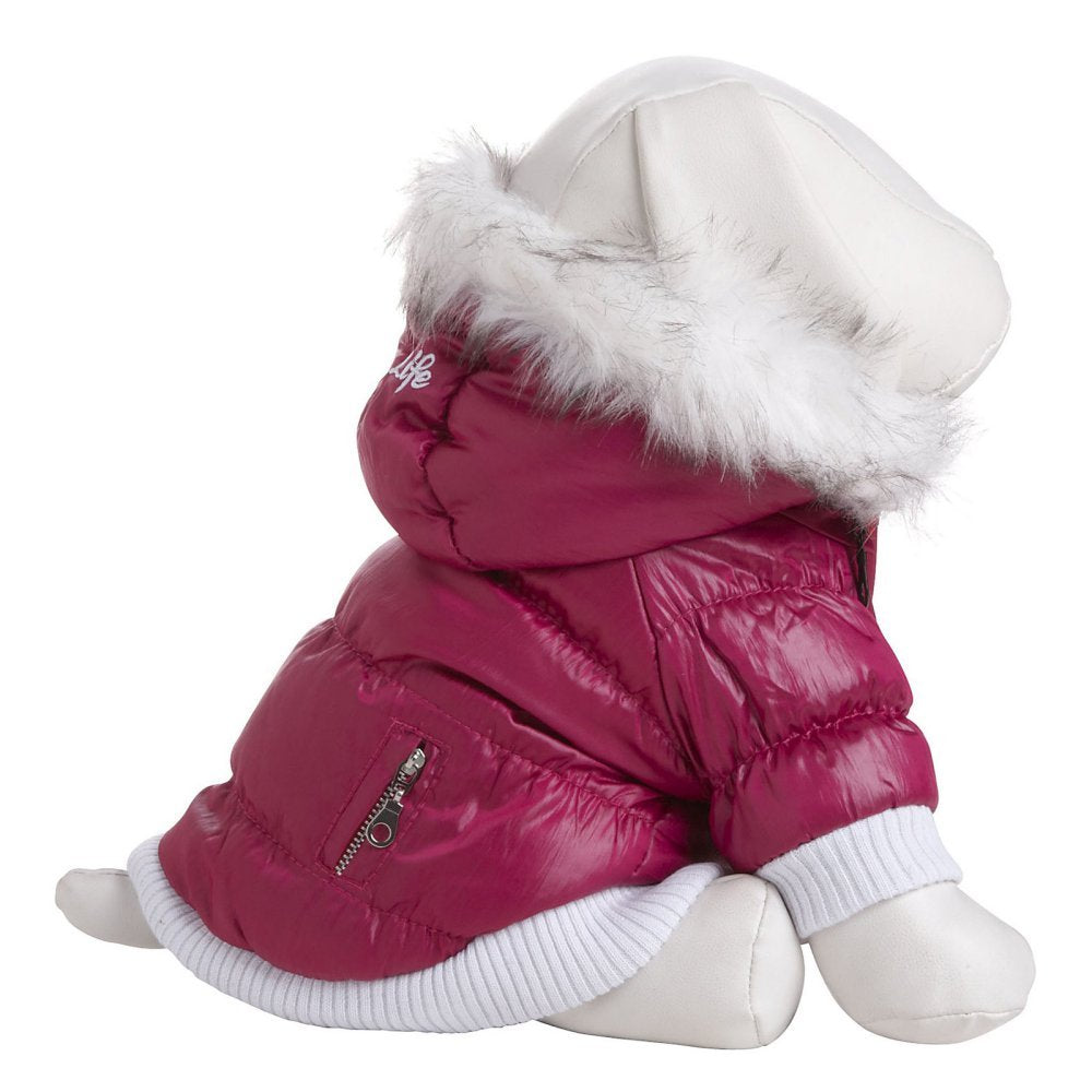 Pet Life Fashion Parka with Removable Hood