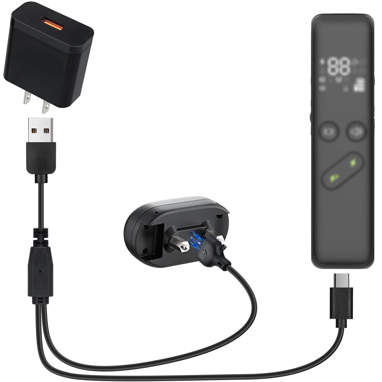 Dog Training Collar Charger For Delupet And For Yawpet Shock Collar Magnetic Charging Cable, With 18W Fast-Charging Power Adapte