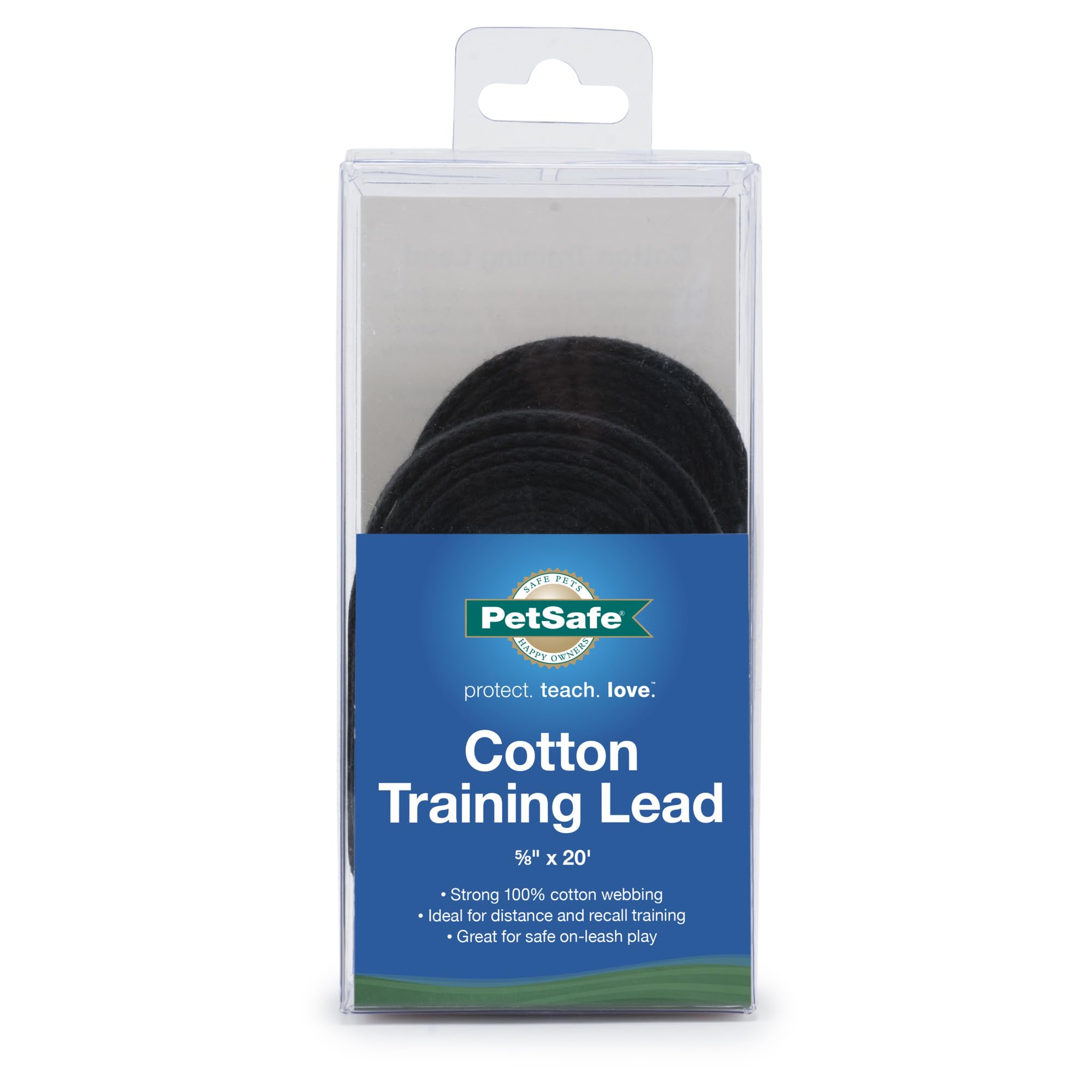Petsafe Cotton Training Lead, 5/8' X 20', Black, Model:Ctld-5/8-X-20