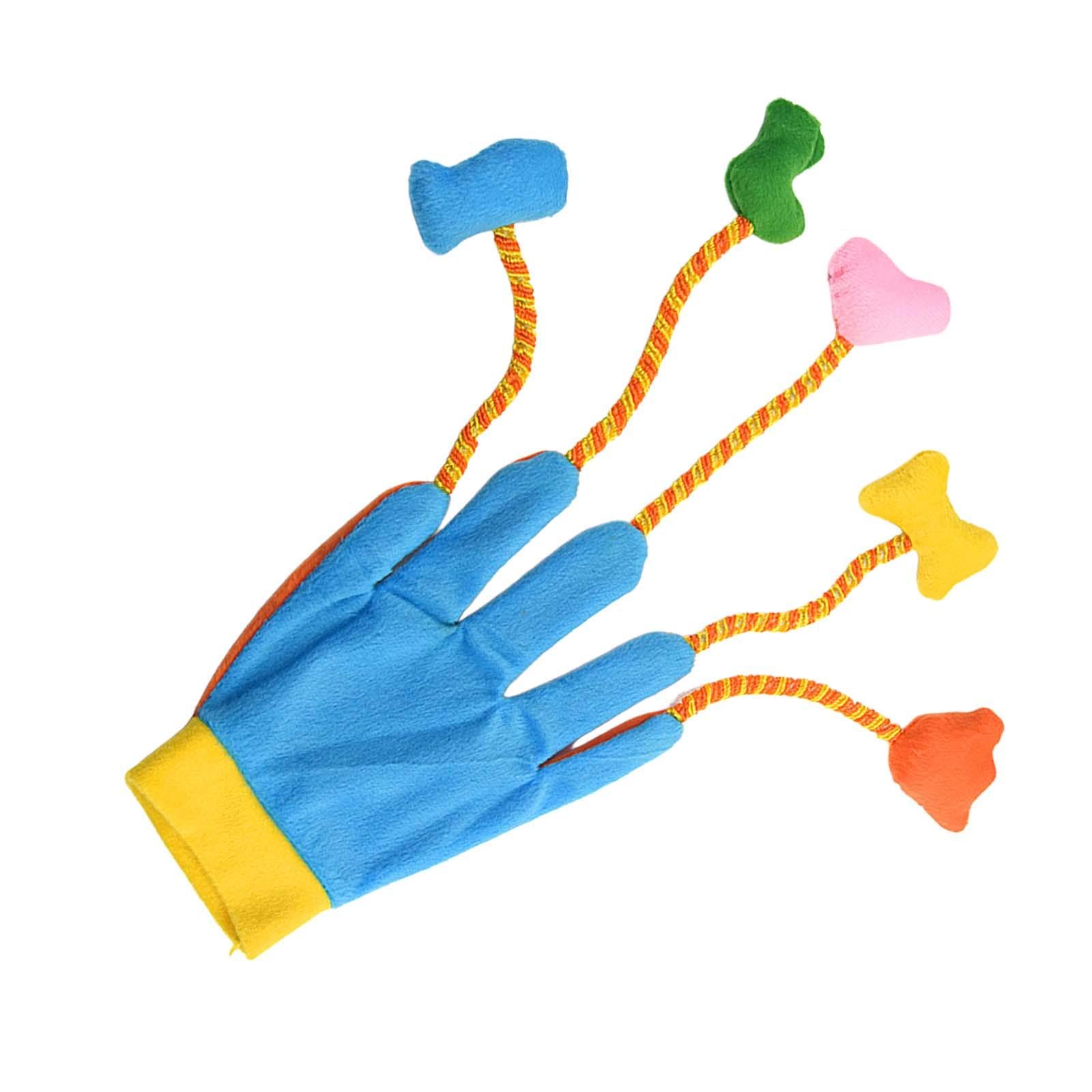 Ujeavette Cat Teaser Gloves Pet Interactive Cat Toy For Indoor Cats Medium Cats Rabbit
