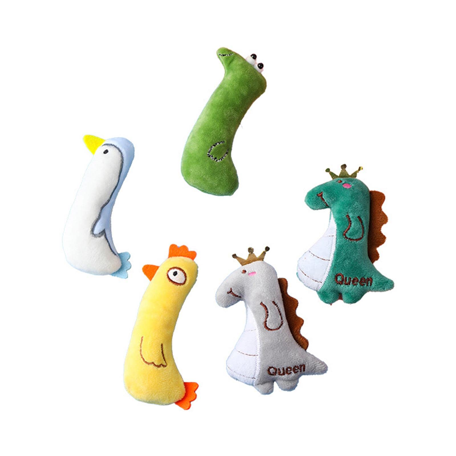 The Style Sutracat Catnip Toy Gift Kitten Interactive Plush Toy Bite Resistant Chewing Toy Green Snake 12Cm|Pet Supplies | Cat S