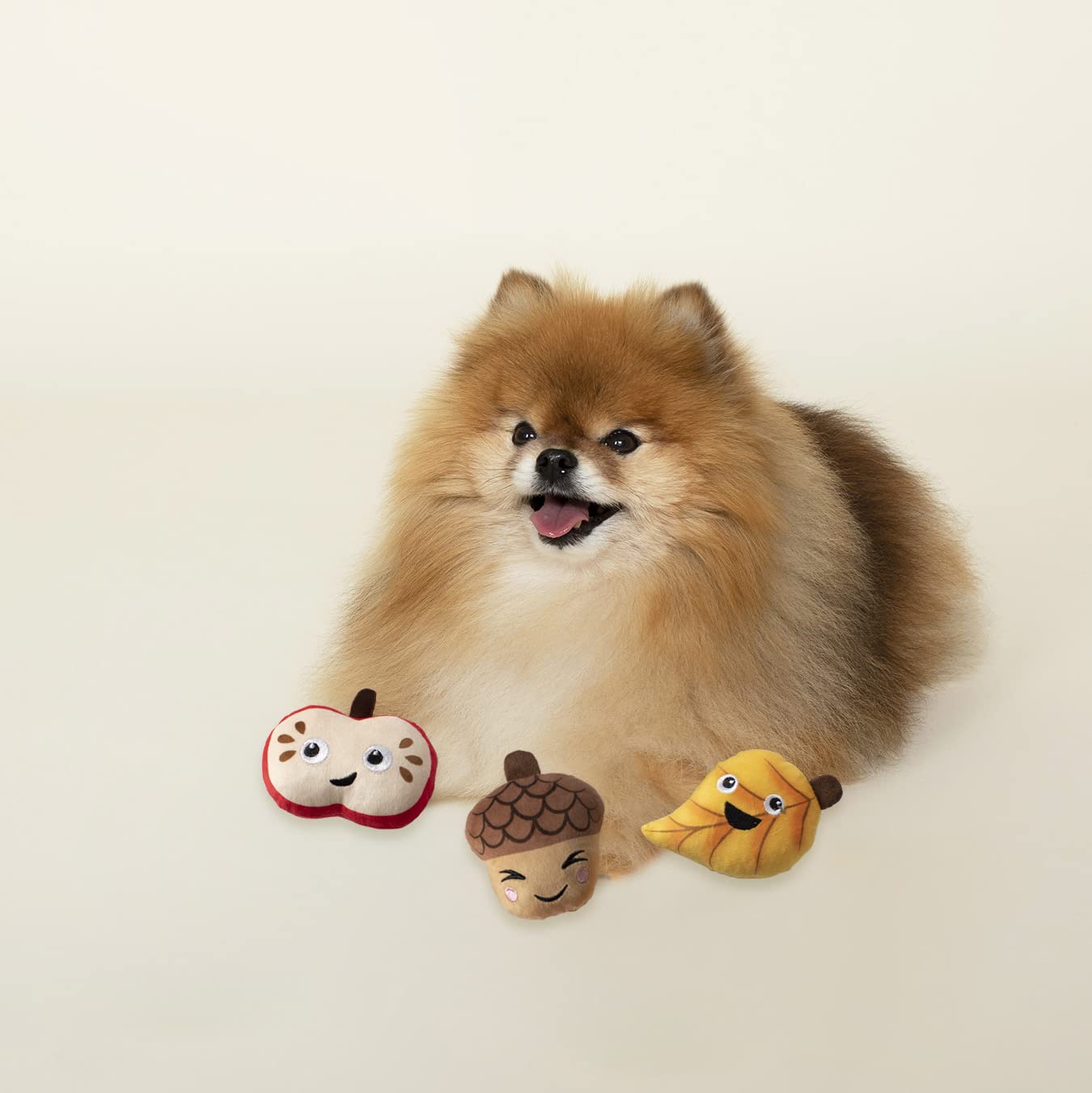 Fringe Studio Plush Dog Toy, Falling For You, 3 Piece Set, Pet Shop Collection (289540)