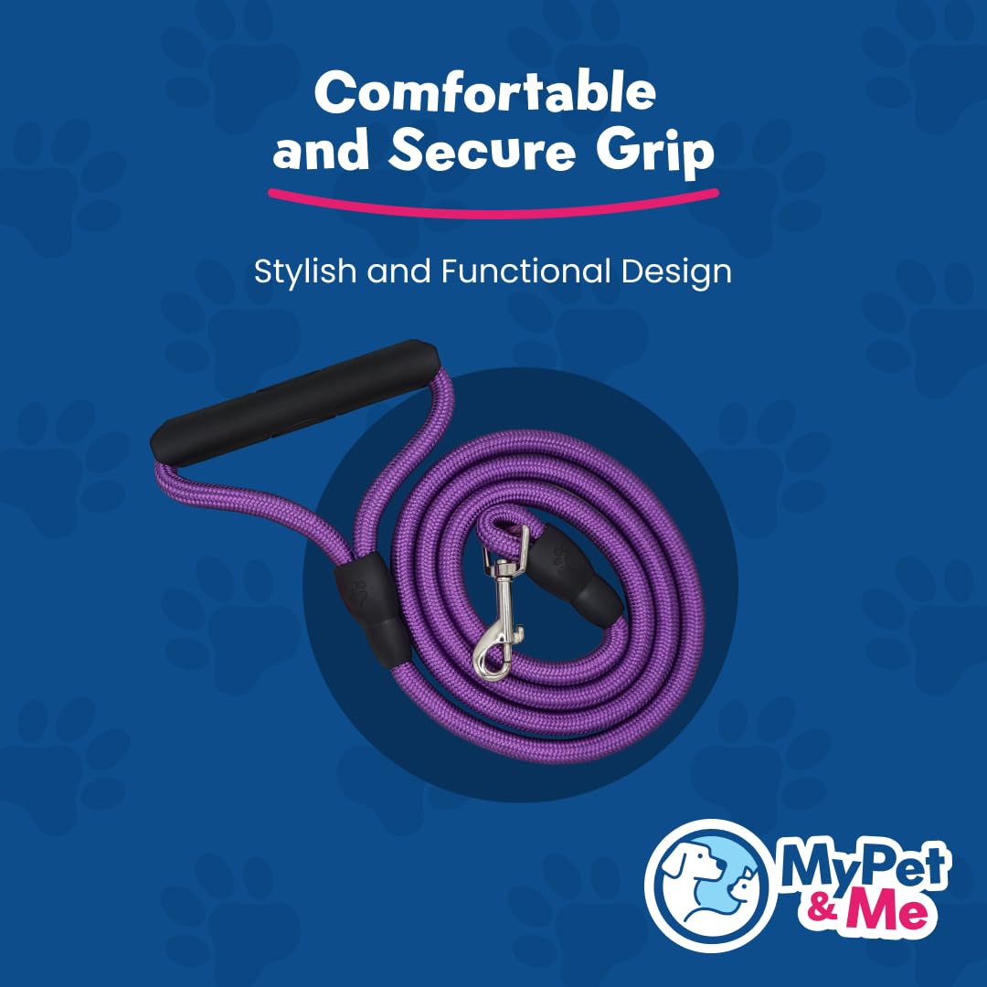 My Pet & Me - Dog Leash For Large & Medium Dogs - Durable Training Leash With Soft Padded Handle - Strong Pet Leashes For Walkin