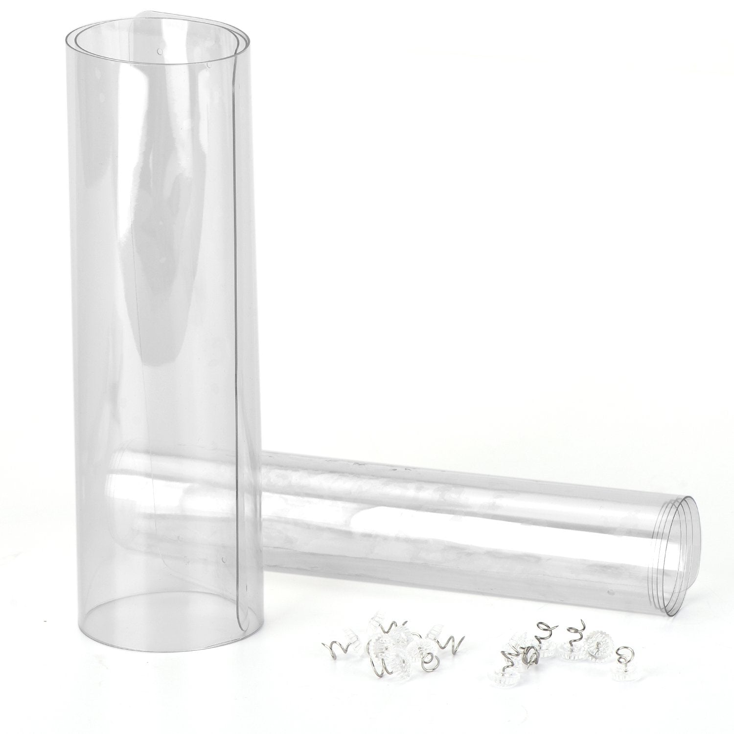Cat Scratch Furniture, 2Pcs Clear Premium Heavy Duty Flexible Vinyl Protector Dog Cat Claw Guards With Pins For Protecting Your Upholstered Furniture, Stops Scratching Cats Furniture Protector