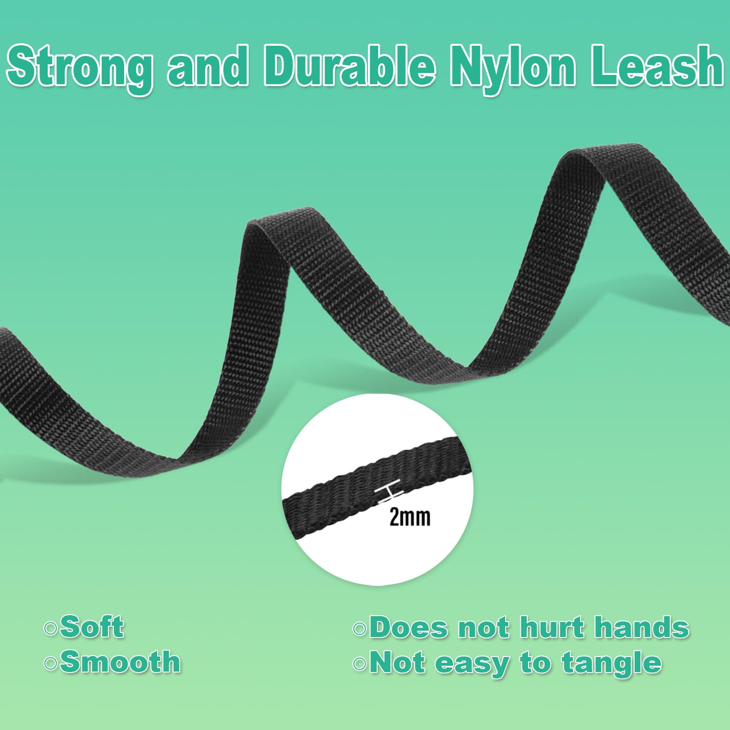 Laqibak Training Dog Leash For Small Medium Dogs, Nylon Strong Durable Long Training Leash For Dog Obedience Recall Training Agi