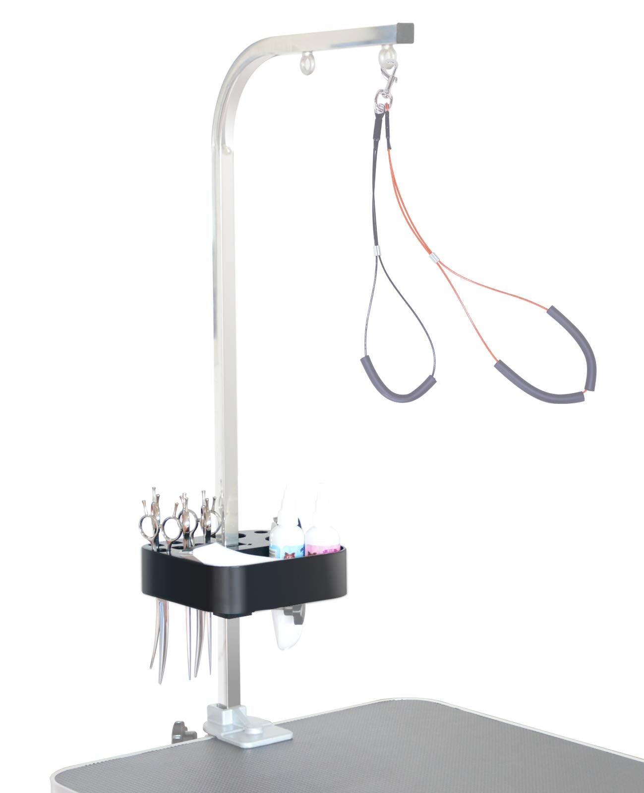 Shelandy Portable Pet Grooming Tools Holder For Dog Grooming Table And Arm