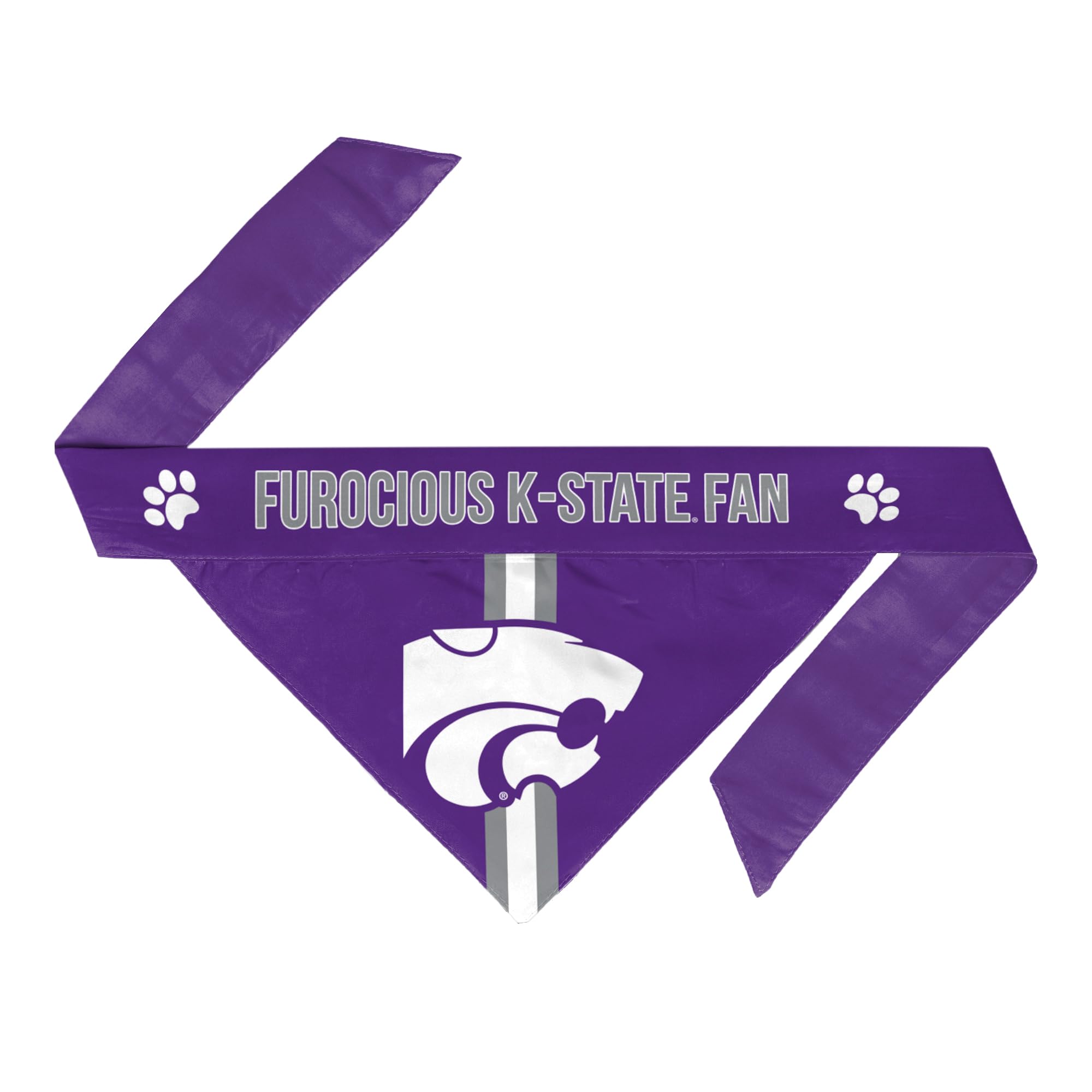 Littlearth NCAA Kansas State Wildcats Pet Bandana, Team Color, X-Small