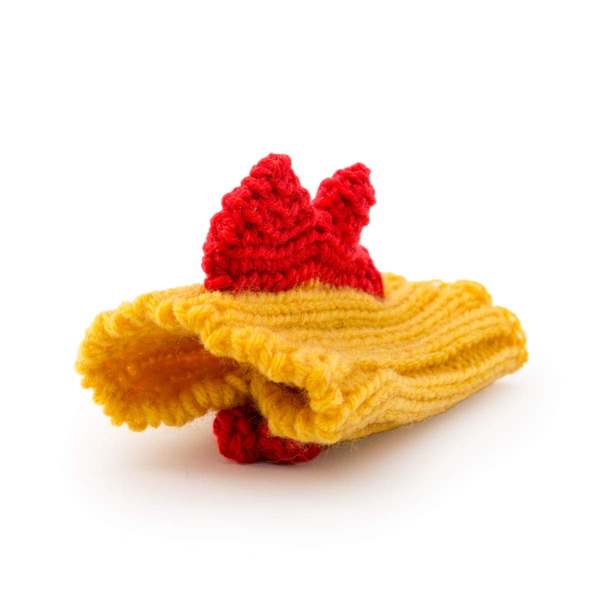Zoo Snoods Rooster Chicken Costume for Cats & Dogs, Small - Warm No Flap Ear Wrap Hood for Pets, Dog Outfit for Winters, Hallowe