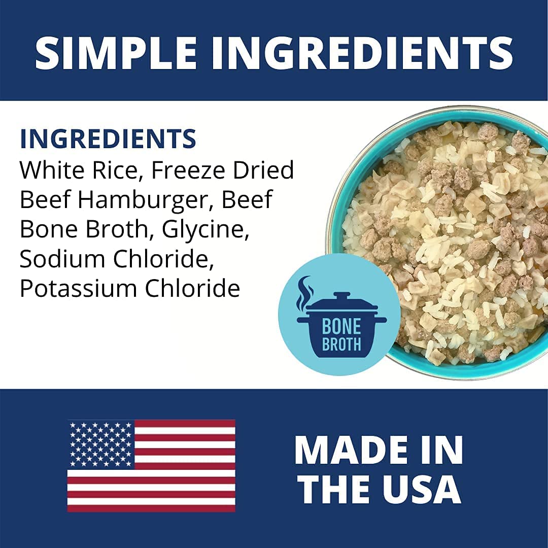 Under the Weather Easy to Digest Bland Dog Food Diet for Sick Dogs | Contains Electrolytes | Gluten Free, Freeze Dried 100% Huma