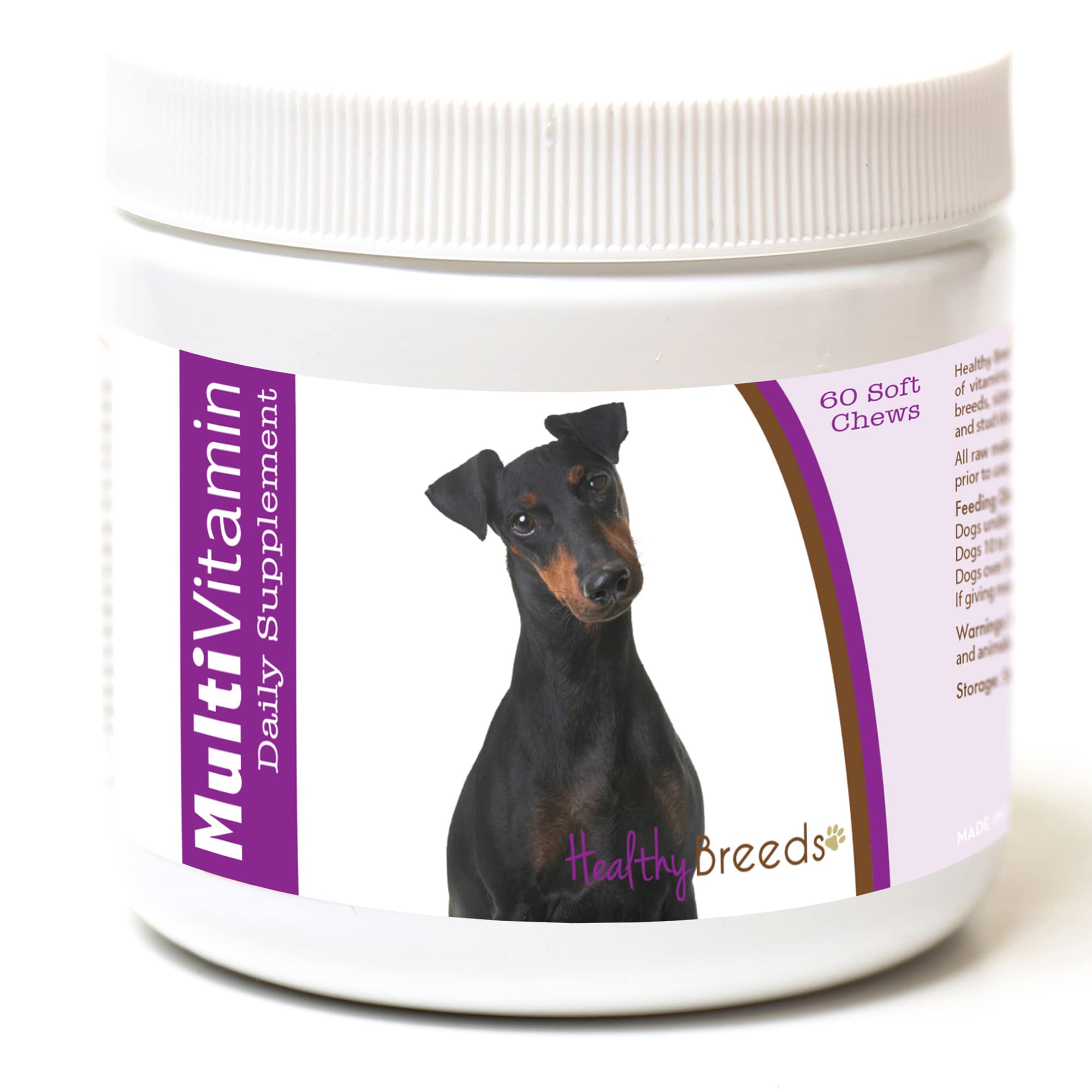 Healthy Breeds Manchester Terrier Multi-Vitamin Soft Chews 60 Count