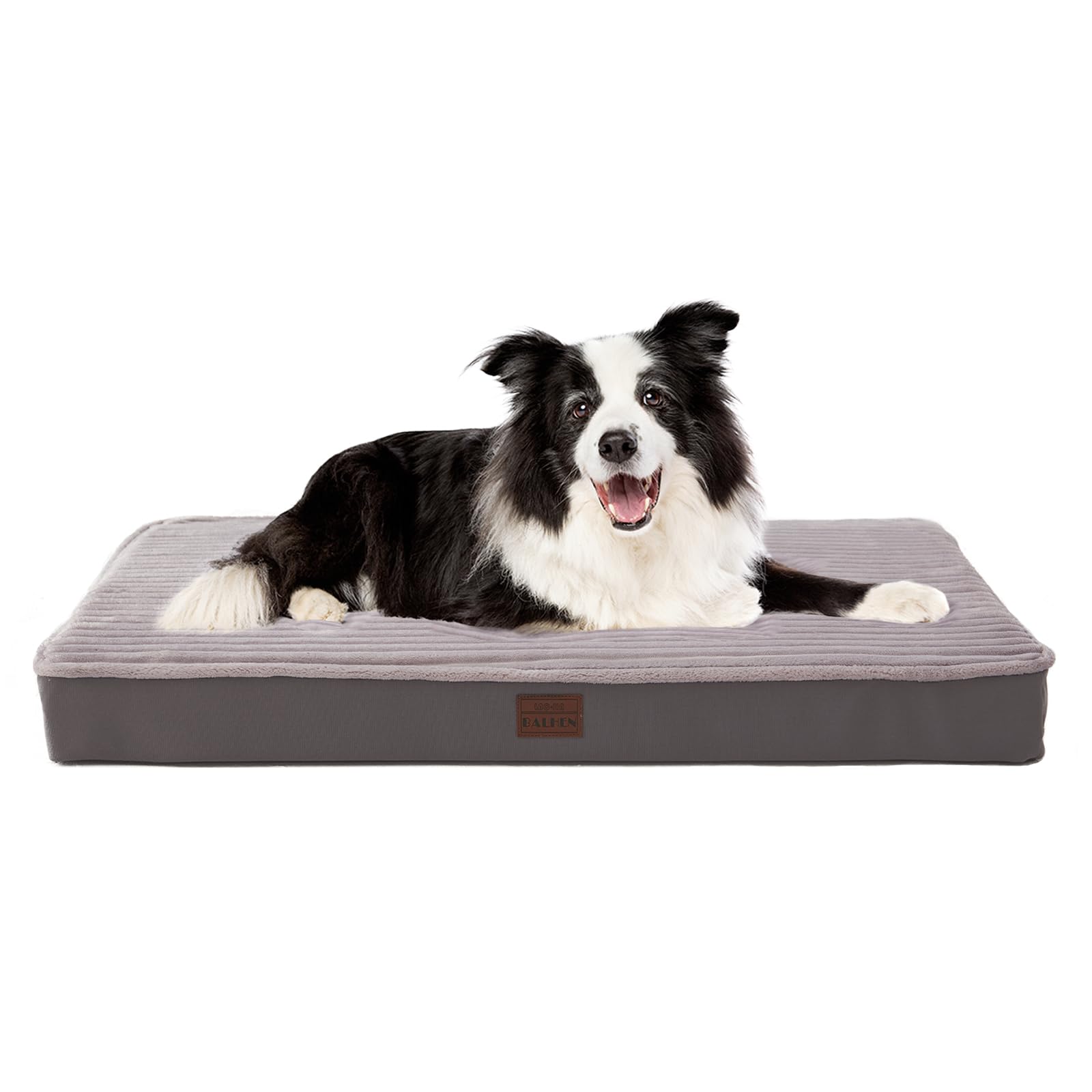 Orthopedic Dog Beds For Large, Medium, Small Dogs - Plush Washable With Egg Crate Foam, Waterproof With Removable Cover & Anti-S
