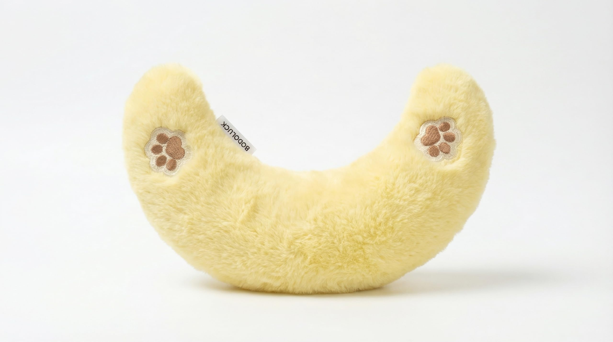 Deocove Pet Calming Pillow - 12-Inch U-Shaped Neck Support - Removable Filling to Add Pets Own Hair for Scent Comfort - Soft Plu