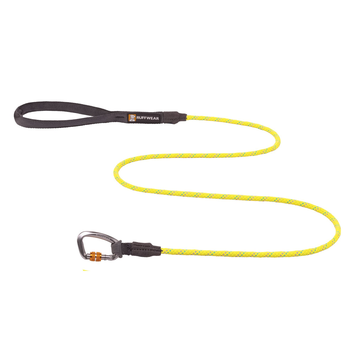 Ruffwear, Knot-A-Leash Dog Leash, Reflective Rope Lead With Carabiner, Lichen Green, Small