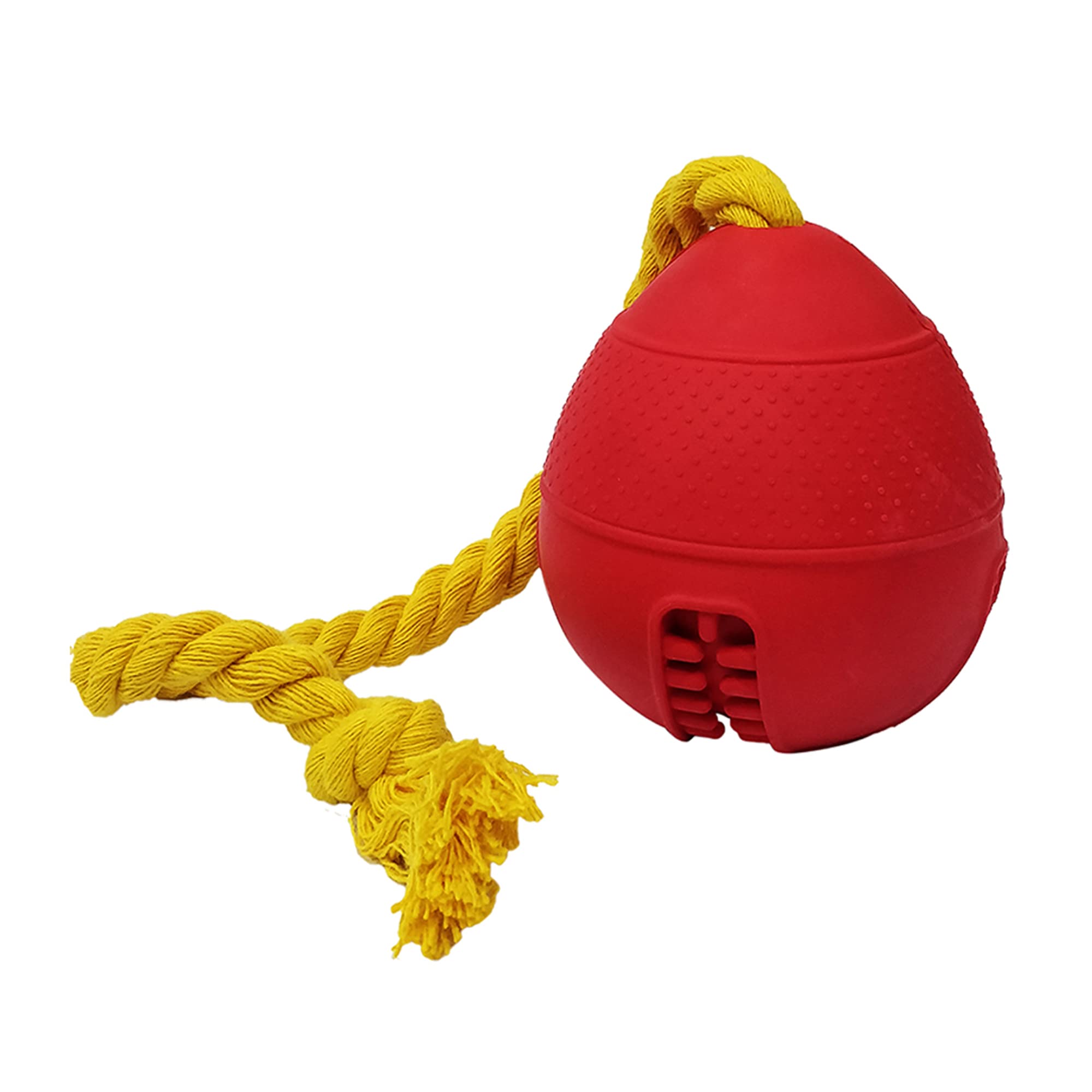 Pawsindia Attractive Bomb Durable Dog Treat Toy | Natural Rubber Toy NonToxic, Durable Tough Toy | Fetch, Play, Tug For Medium 