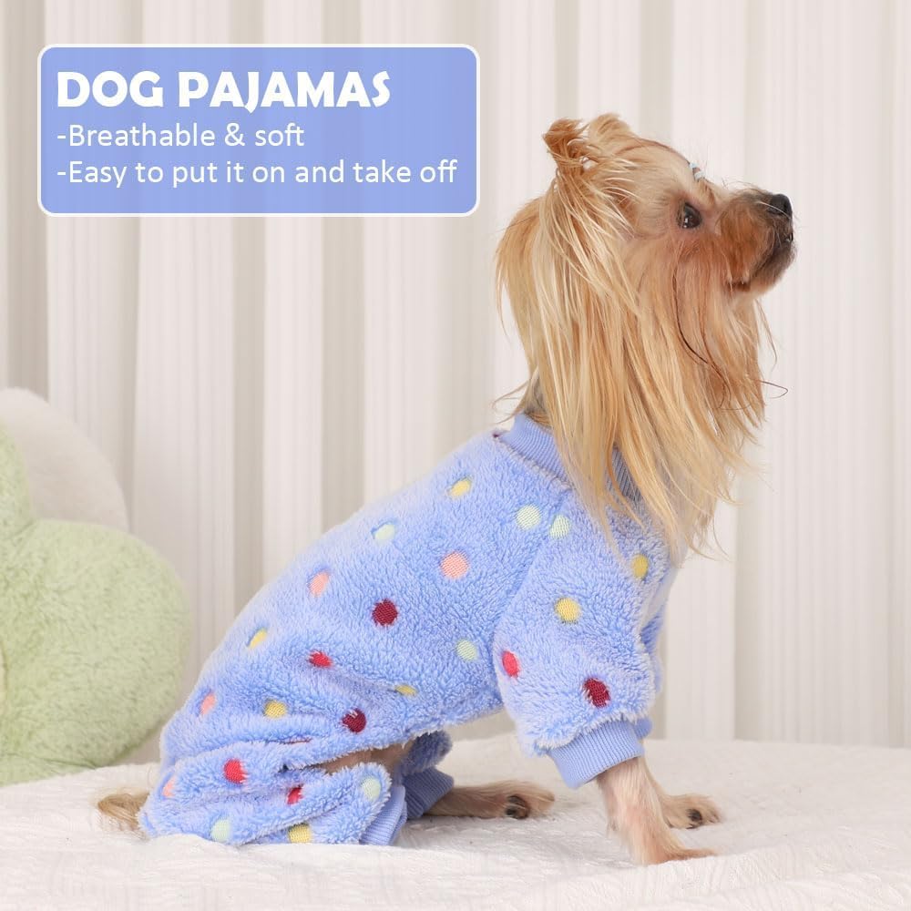 Dog Pajamas Small Sized Dog, Cotton Stretchable Pet Pajamass Jammies Puppy Outfits For Dogs Female Male, Winter Doggie Pjs Doggy