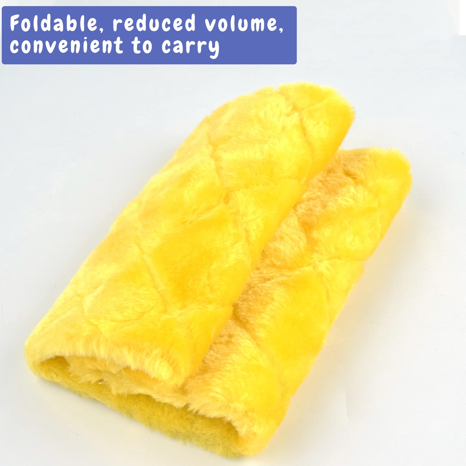 Cdycam Pet Bird Nest Hammock Hanging Cave Cage Plush Snuggle Happy Hut Tent Bed, Yellow (Large (11.8:X 6.3''X 8.66''))