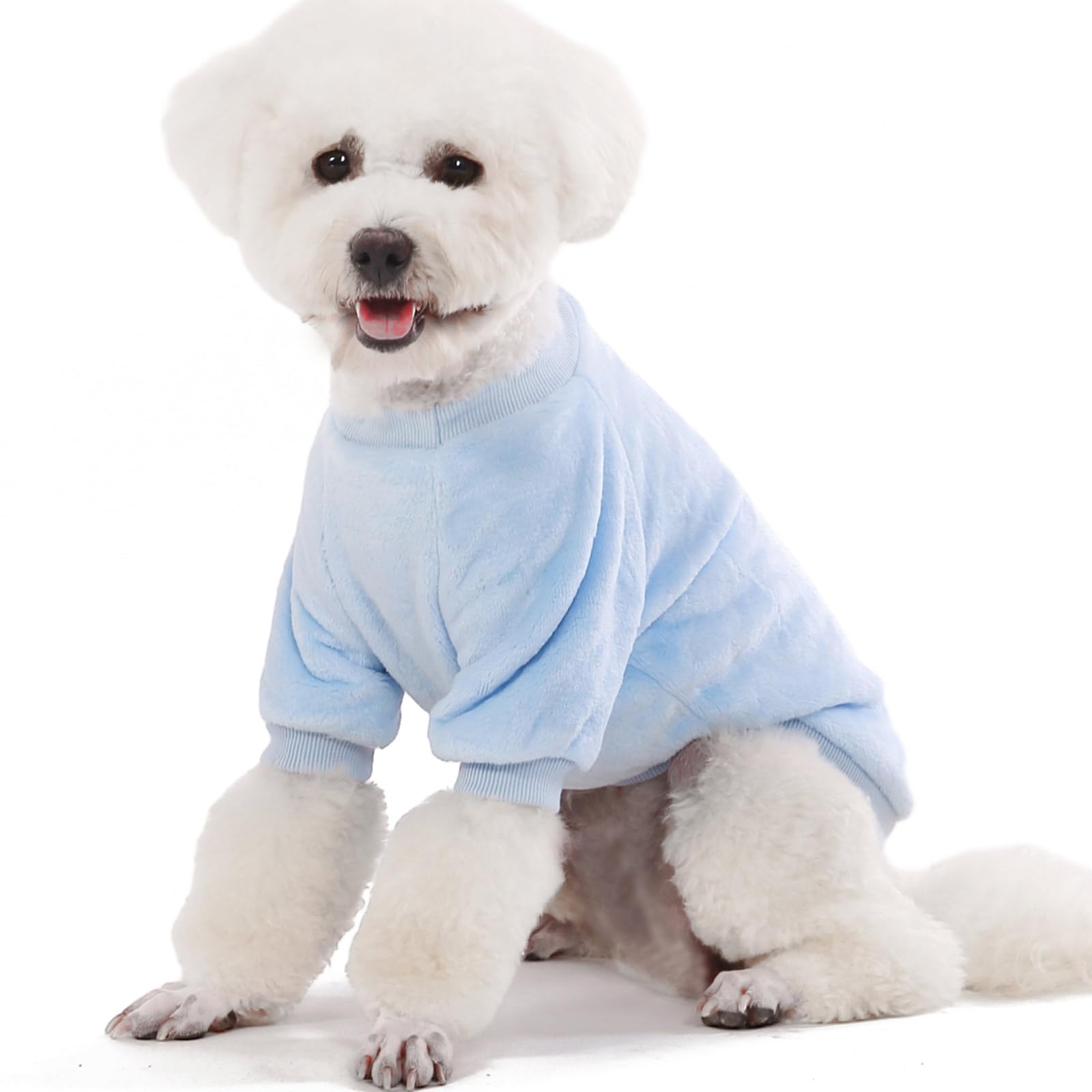 Fabricastle Small Dog Sweaters, 3-Pack Dog Clothes For Small Dogs Girl & Cats, Soft And Warm Pet Coats, Winter Pet Jacket, Doggy