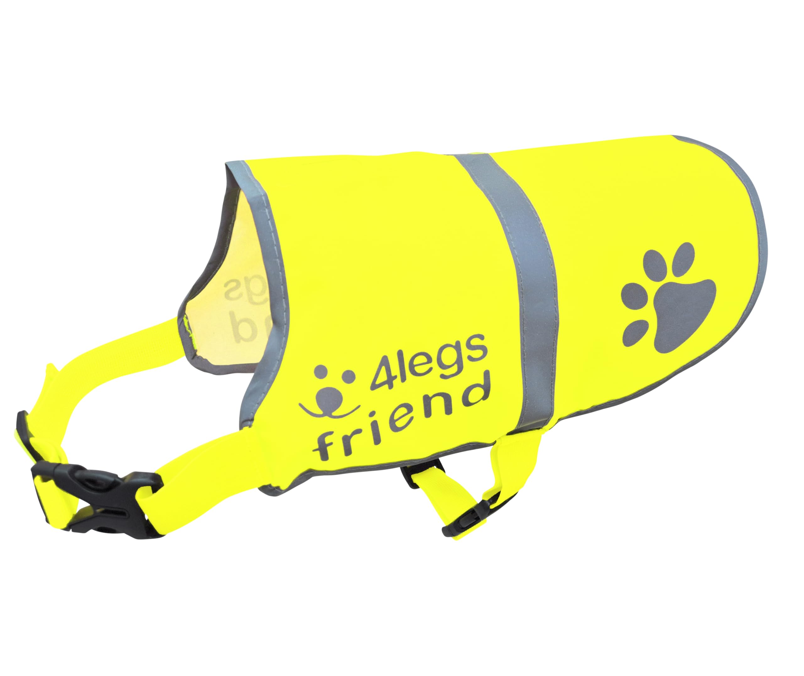 Upgraded Reflective Dog Vest. Hi-Visibility, Fluorescent Neon Yellow Dog Vest Helps Protect Your Best Friend. Safeguard Your Pup