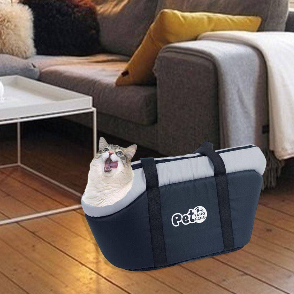 SECRET DESIRE Pet Dog Carrier Travel Tote Bag Comfort Case Soft Sided Breathable Black S