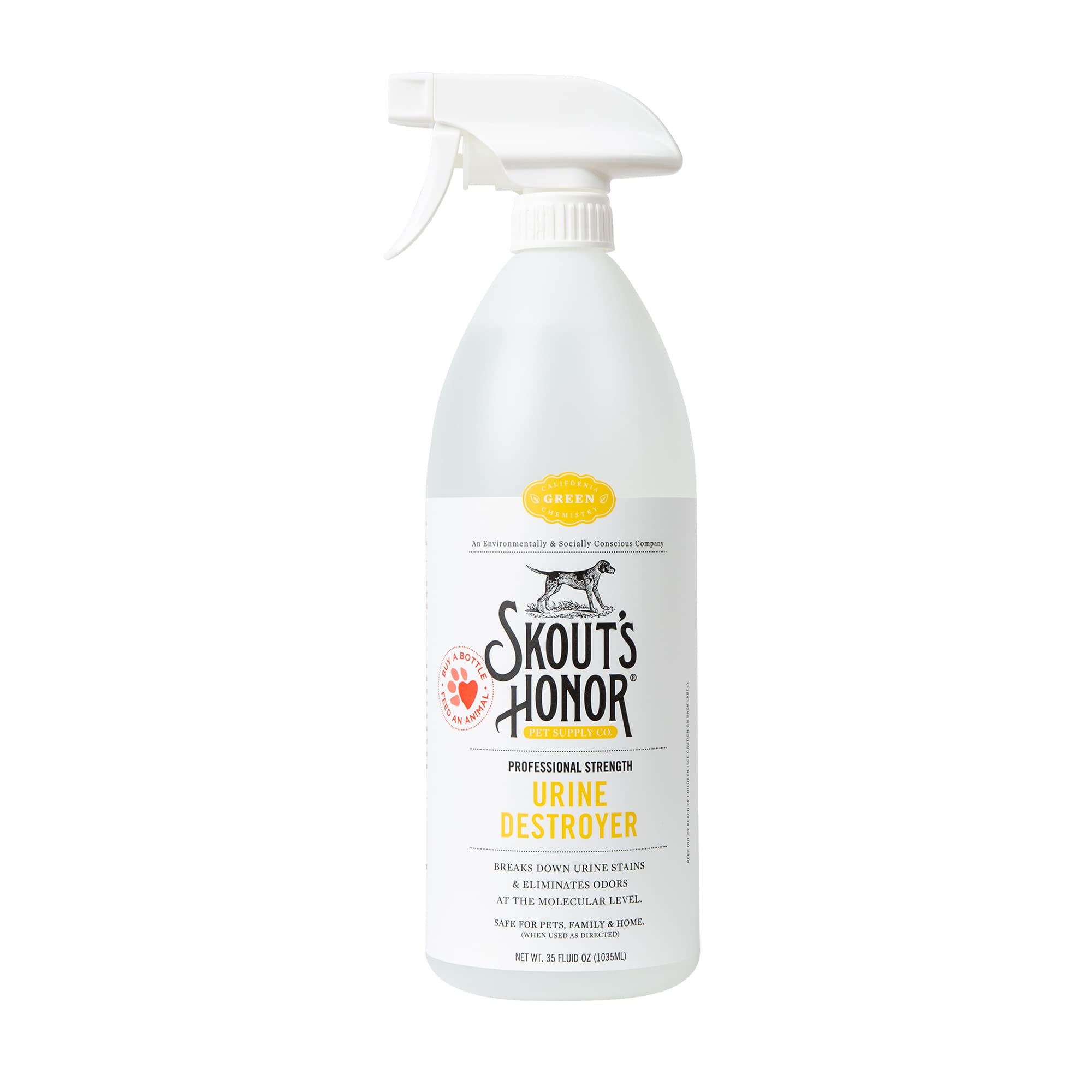 Skout'S Honor Dog Urine Destroyer, Professional Strength, Plant-Powered, Cruelty-Free Urine Eliminator For Carpets And Indoor Li