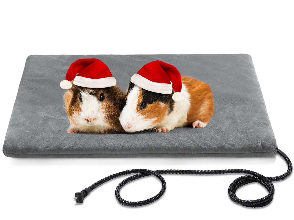 Eekkii Pet Heated Pad Indoor For Dogs & Cats, Waterproof, Chew Resistant Cord, Dog Heating Bed Whelping Box (Small)