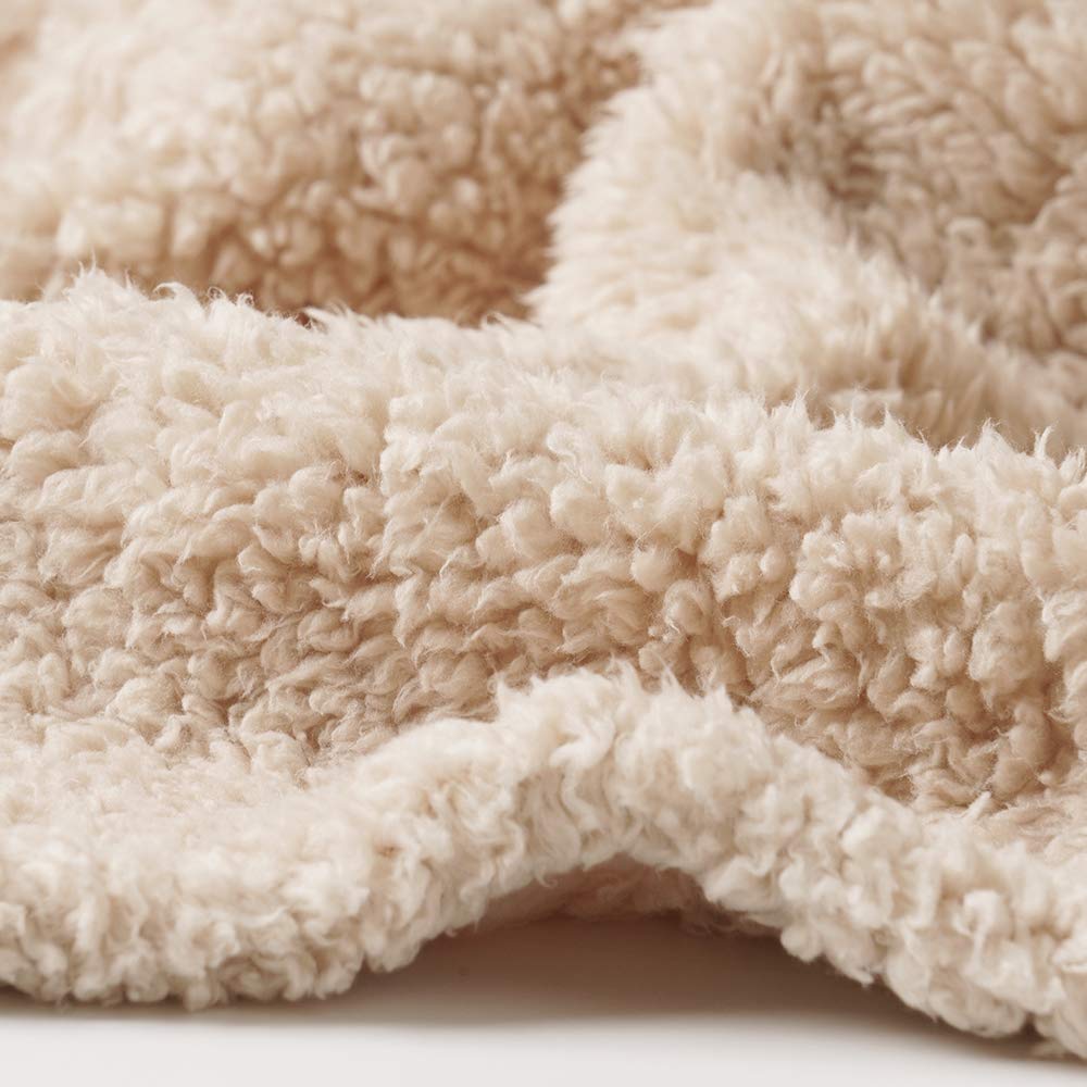 1 Pack 3 Calming Blankets Fluffy Premium Fleece Pet Blanket Soft Sherpa Throw For Dog Puppy Cat Beige Large (41'' X31'')