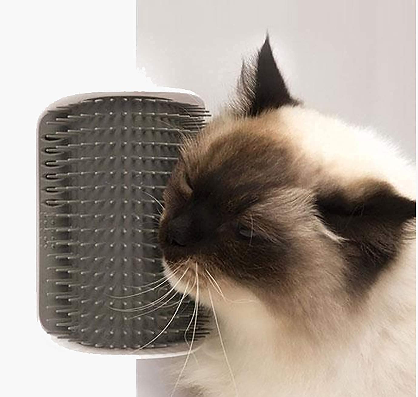 Pups&Pets Softer Cat Corner Self Groomer with Catnip Wall Corner Massage Comb Corner Scratcher Pet Grooming Brush Comb Grooming 