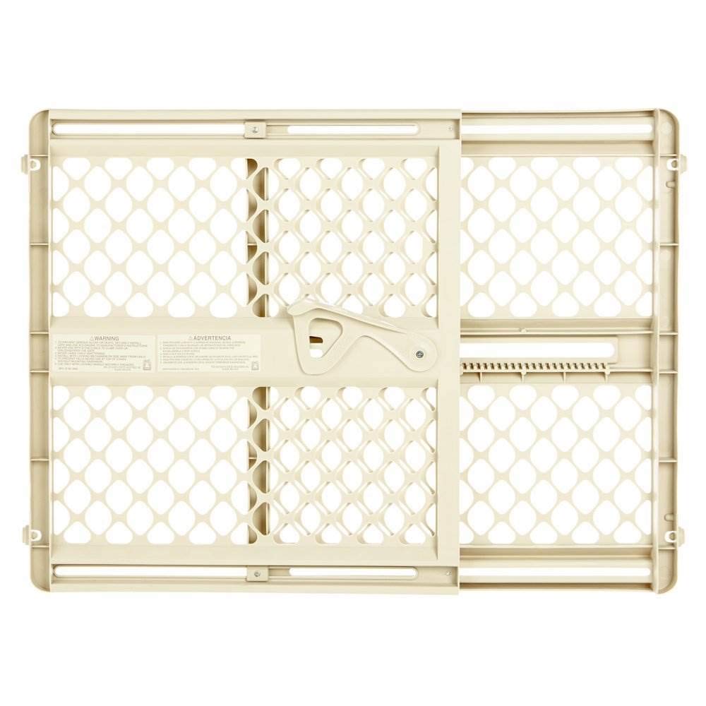 Toddleroo By North States Supergate Ergo Child Gate, Baby Gate For Stairs And Doorways. Includes Wall Cups. Pressure Or Hardware Mount. Made In Usa. (26' Tall, Ivory)