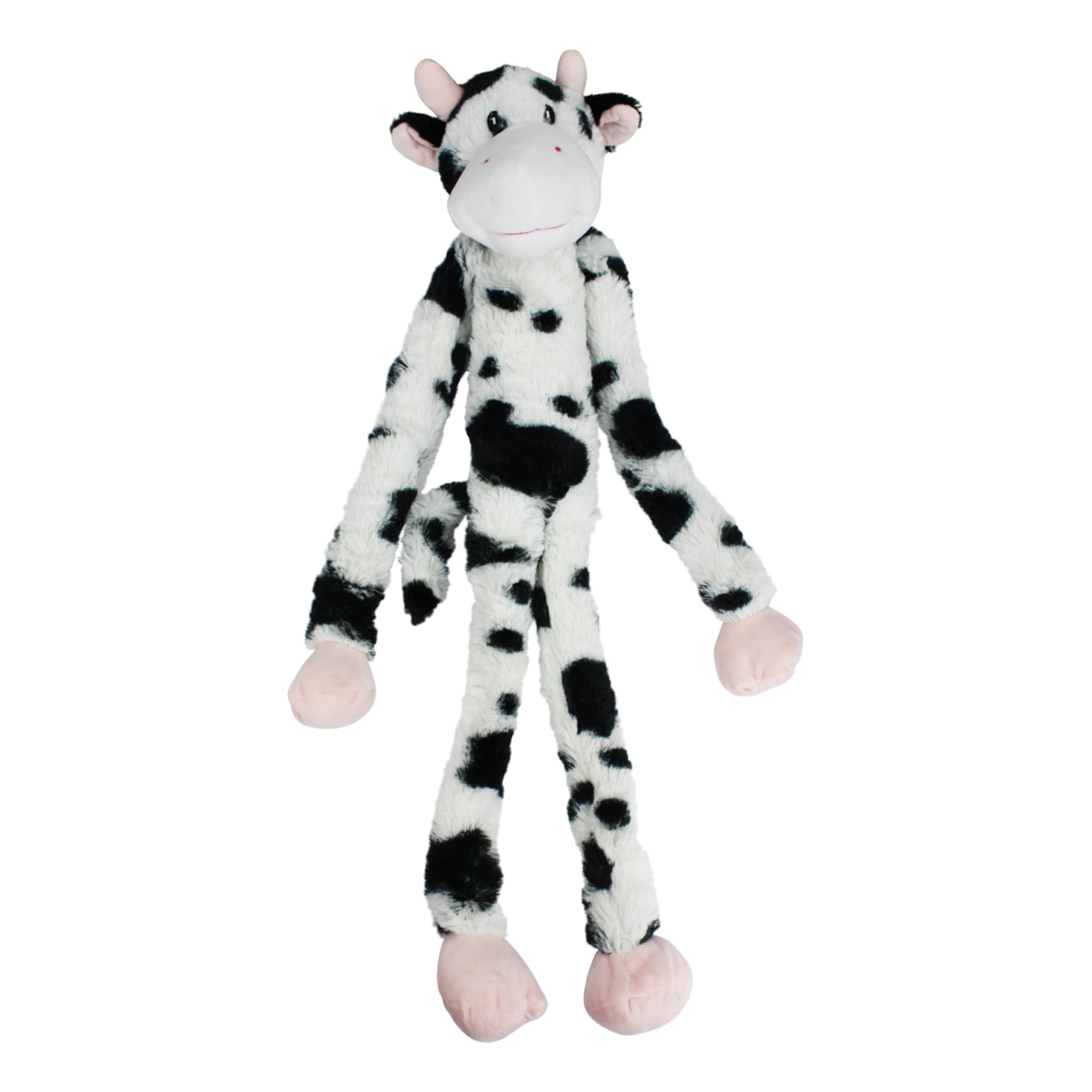 Multipet Swingin Slevin Cow Dog Plush Toy - Squeaky Toy for All Dogs - Extra Soft Plush - Stuffed Animal Dog Toy for Cuddling &