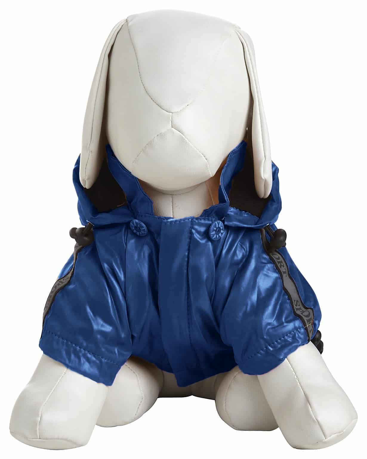 Pet Life Reflecta-Sport Rain Jacket, Dark Blue, Medium