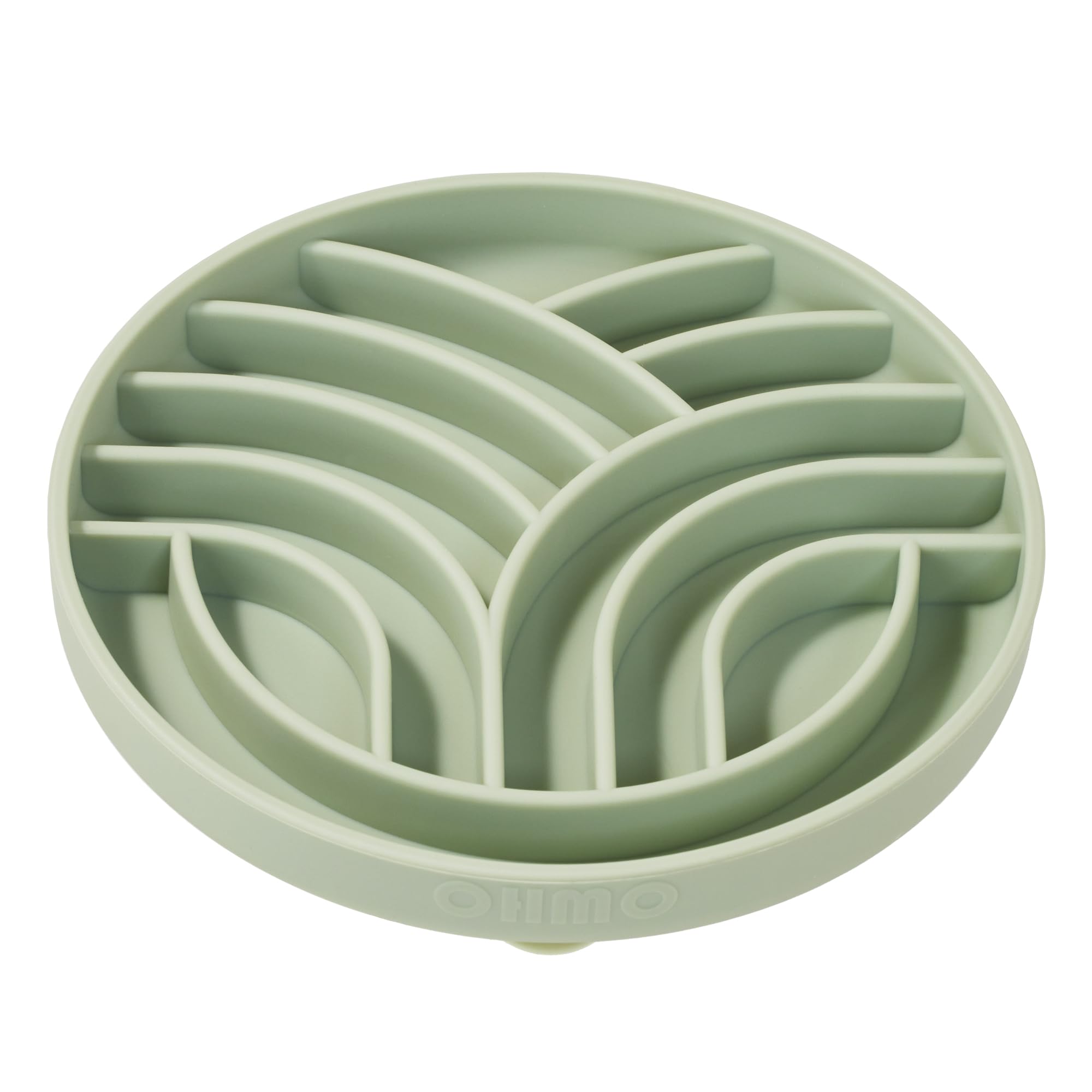 OHMO Slow Feeder Dog& Cat Bowl, Silicone Puppy Cat Food Bowl with Anti-Slip Suction Cup Slow Down Small Dogs Eating, Anti Chokin