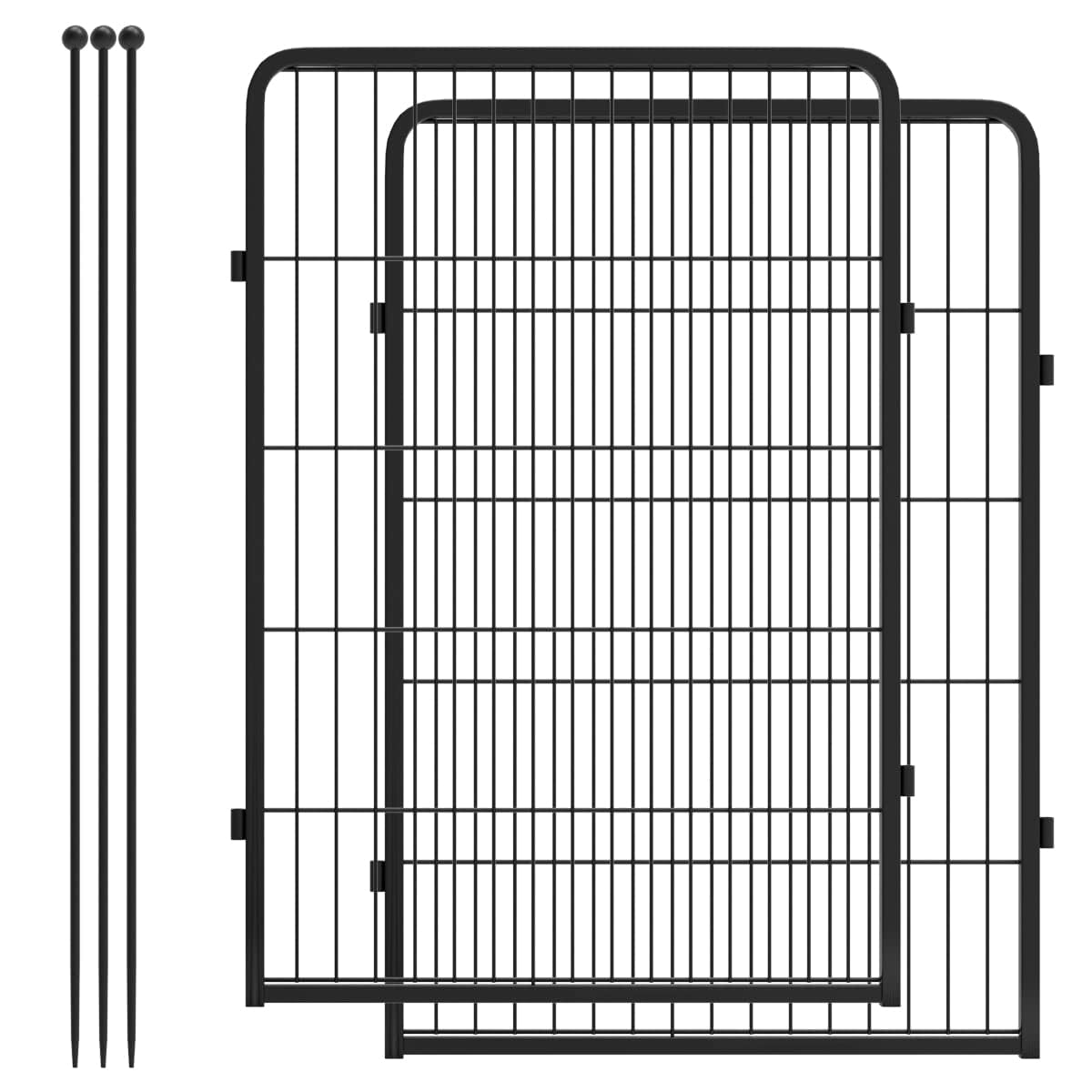 Fxw Rollick Dog Playpen For Yard, Rv Camping, 40 Inch 2 Panels For Medium And Large Dogspatented