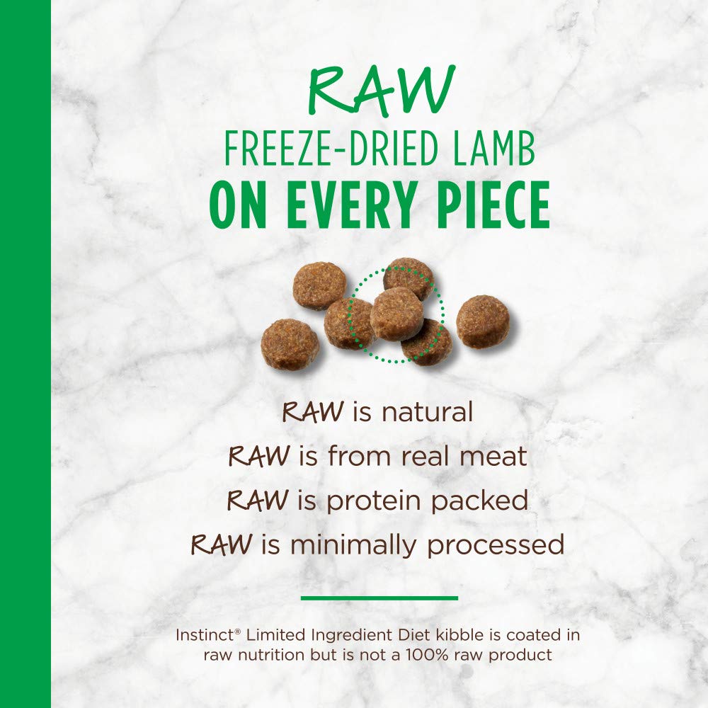 Instinct Limited Ingredient Diet, Natural Dry Dog Food, Grain Free Recipe - Real Lamb, 20 lb. Bag