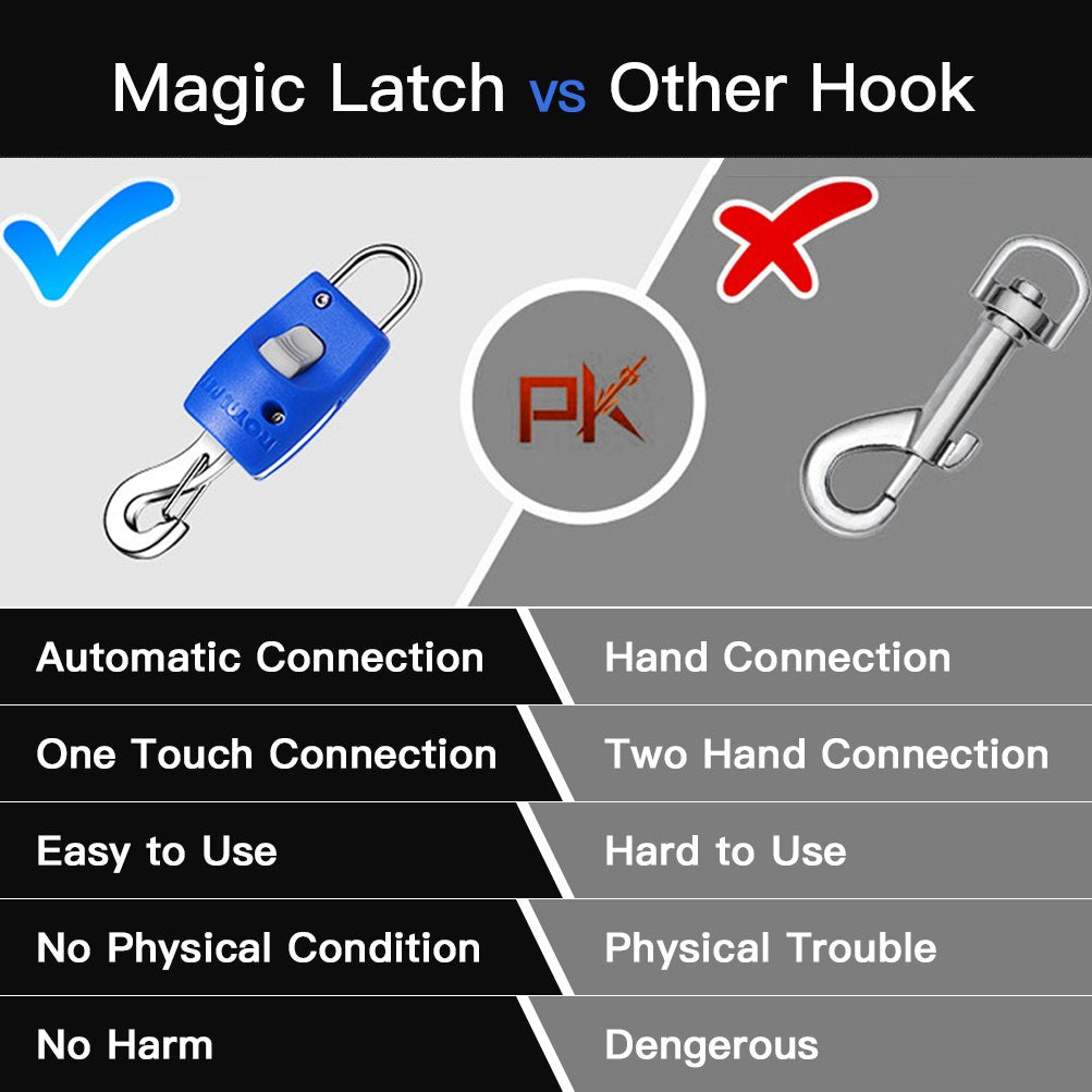 Prong Collar For Dogs,Dog Collars, Harnesses & Leashes,Prong Collar Safety Clip,Magnetic Automatic Magic One Touch Release Harne