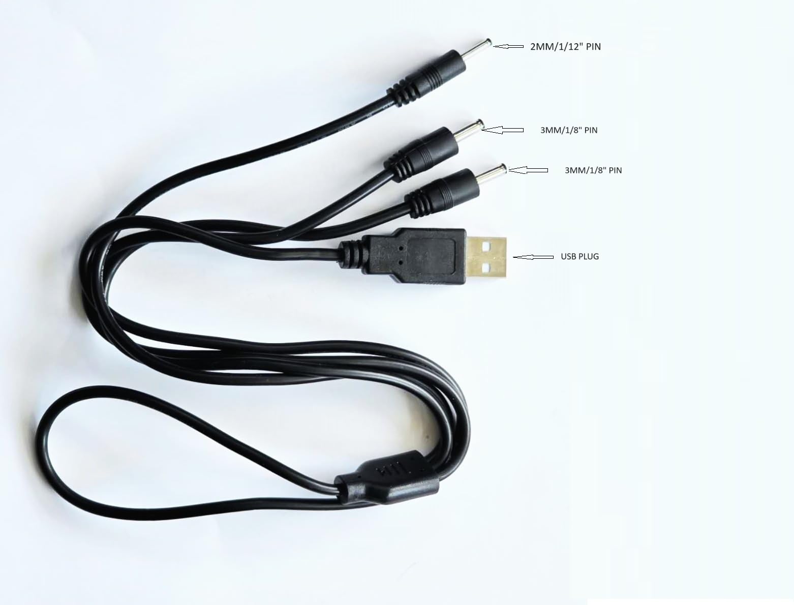 3-Pin Usb Charger For Groovypets Waterproof Rechargeable Remote Trainer Dog Training Shock Collar System Model T221 And Bark Collar Model B600.