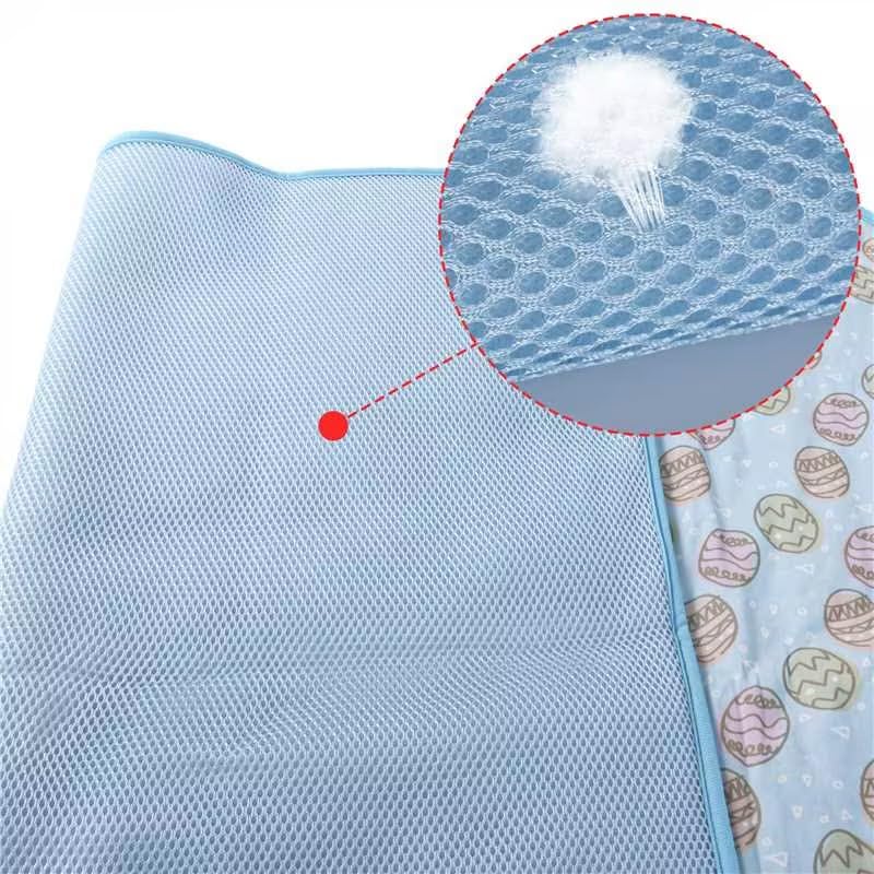 Nacoco Pet Cooling Mat Cat Dog Cushion Pad Summer Cool Down Comfortable Soft For Pets And Adults (L, Blue)