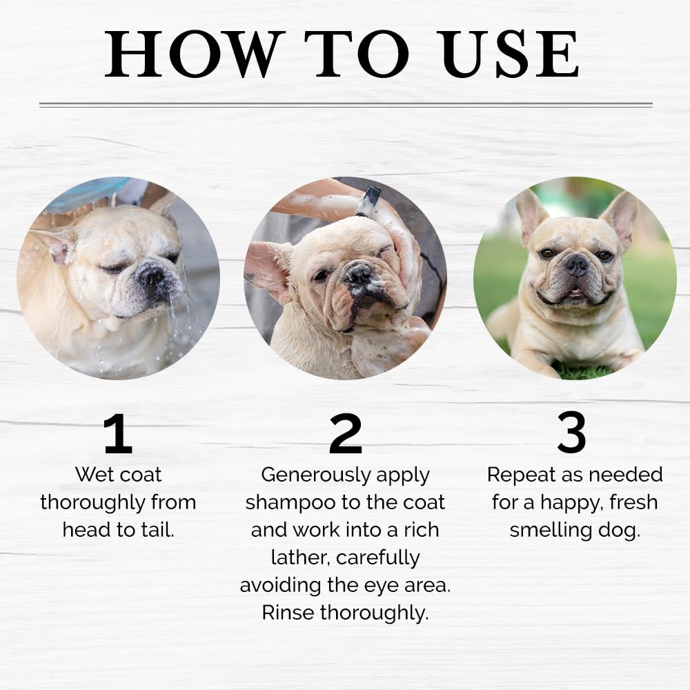 Rosen Apothecary 6-In-1 Moisturizing Dog Shampoo, Made With Naturally Derived Ingredients To Cleanse, Soothe, Deodorize, And Soften The Skin And Coat 480Ml