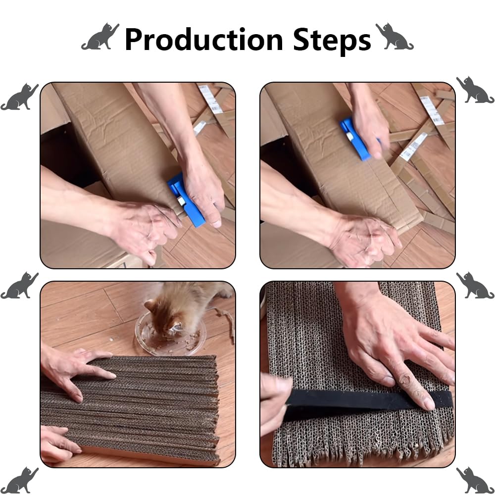 Aderroo Cardboard Cutter For Cat Scratchers,Diy Cardboard Cutting Tool, Handheld Cardboard Cutting Tools For Making Cat Scratchi