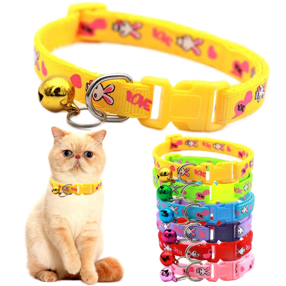 Cat Collar With Bells Xxs Dog Collar For Small Dogs Cute Baby Puppy Kitten Collar Girl Boy Adjustable For Xxsmall Xs Xsmall Tiny